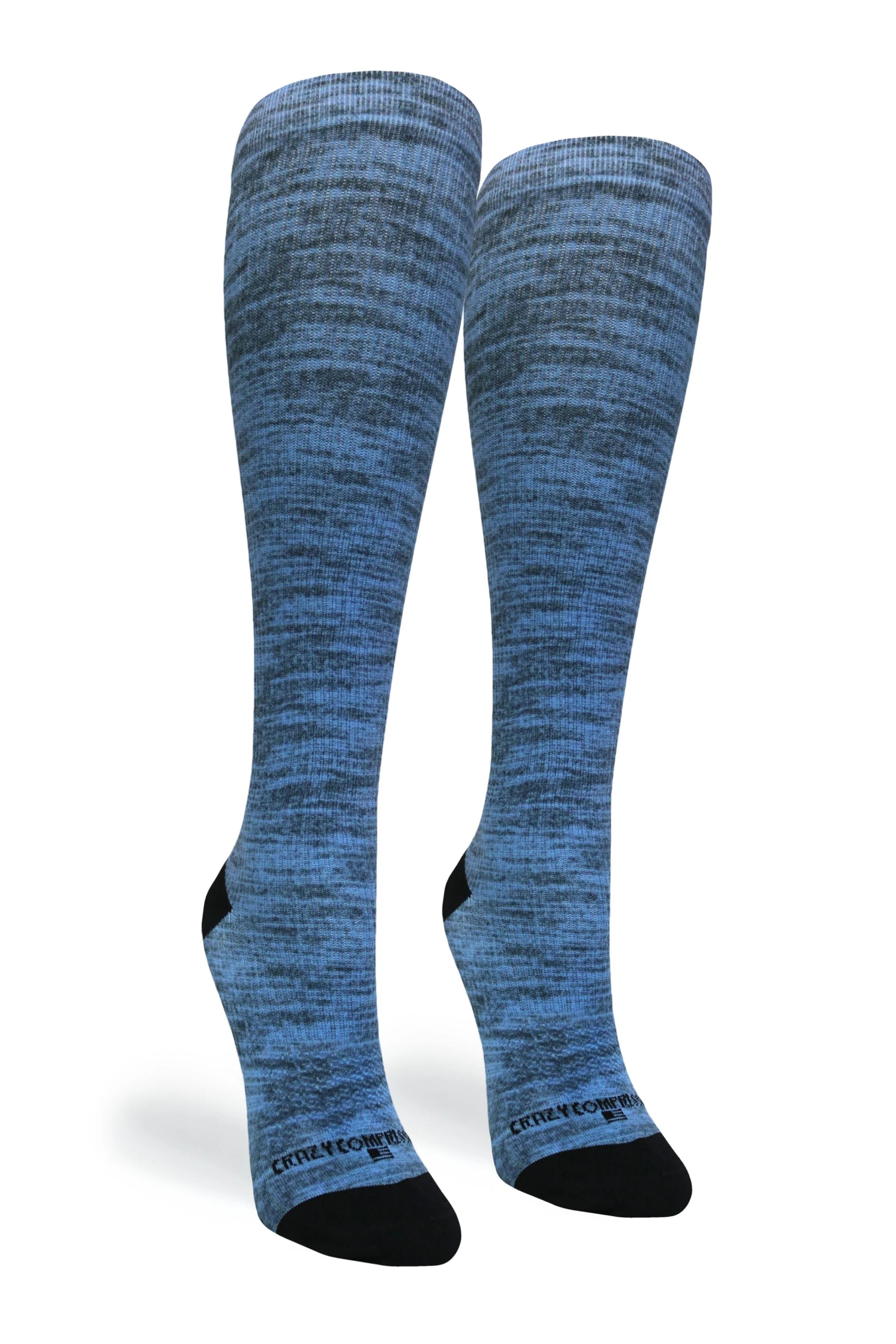 Crazy Compression - Blue Heather - (Standard & Extra Wide) - Image 6