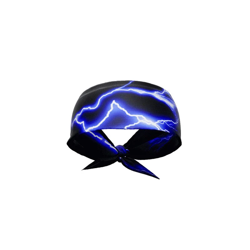 Elite Athletic Gear - Blue lightning tie headband - Image 5