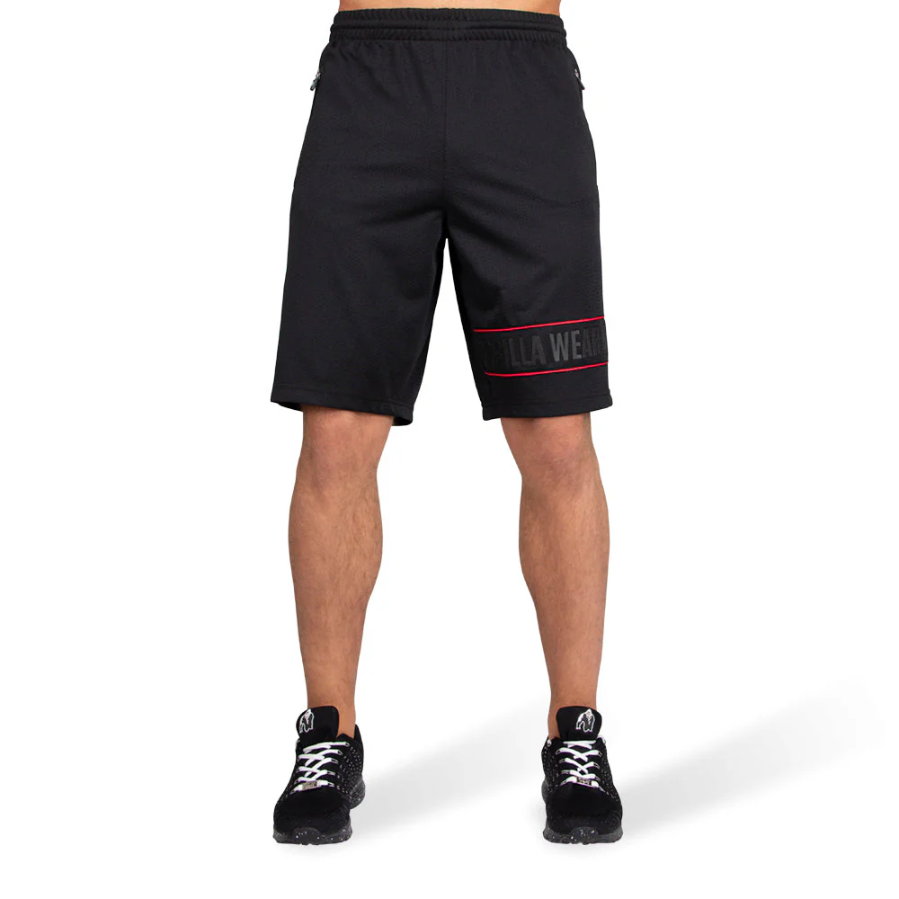 Gorilla Wear - Branson Shorts - Black/Red - Image 3