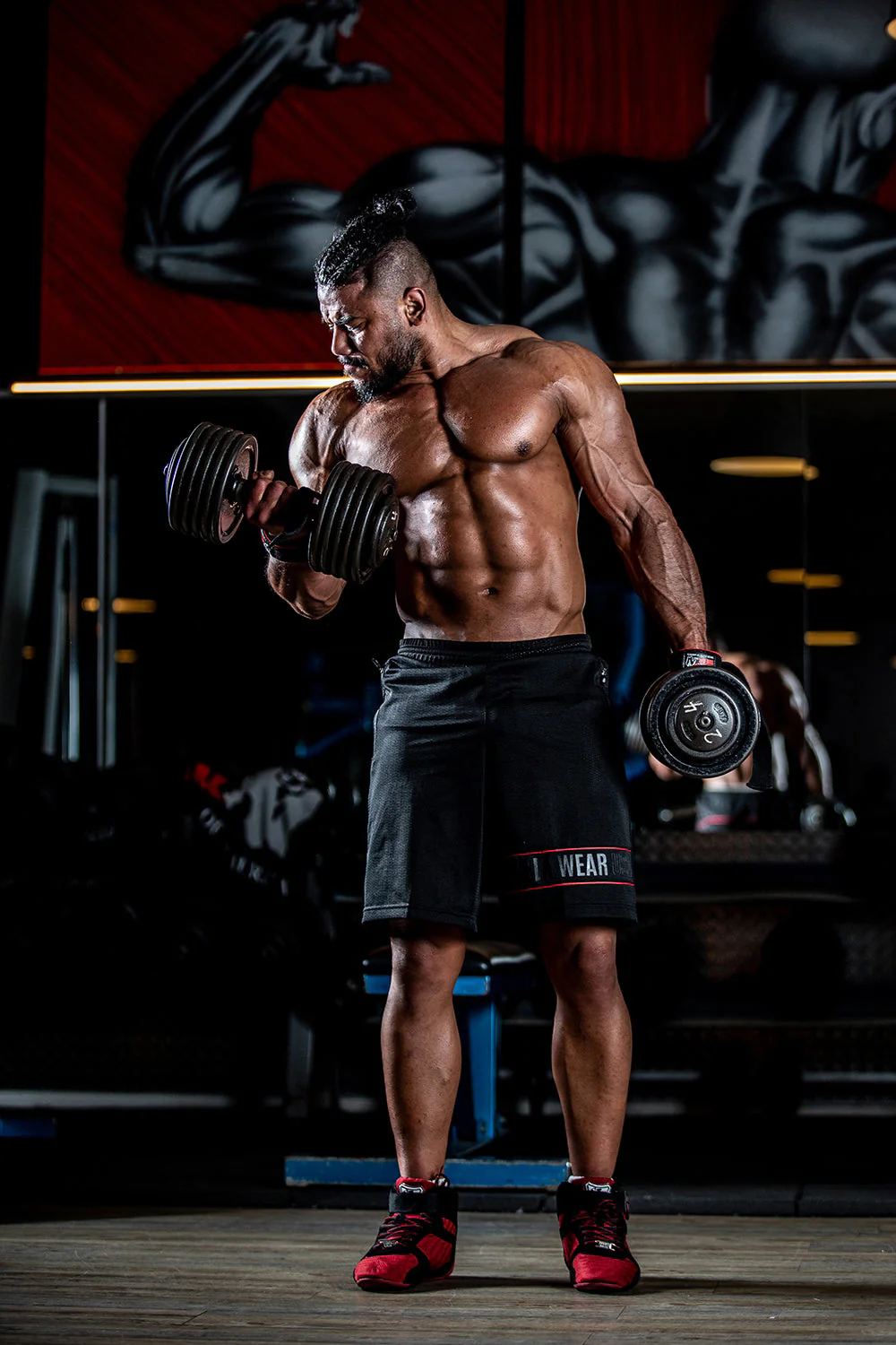 Gorilla Wear - Branson Shorts - Black/Red - Image 4