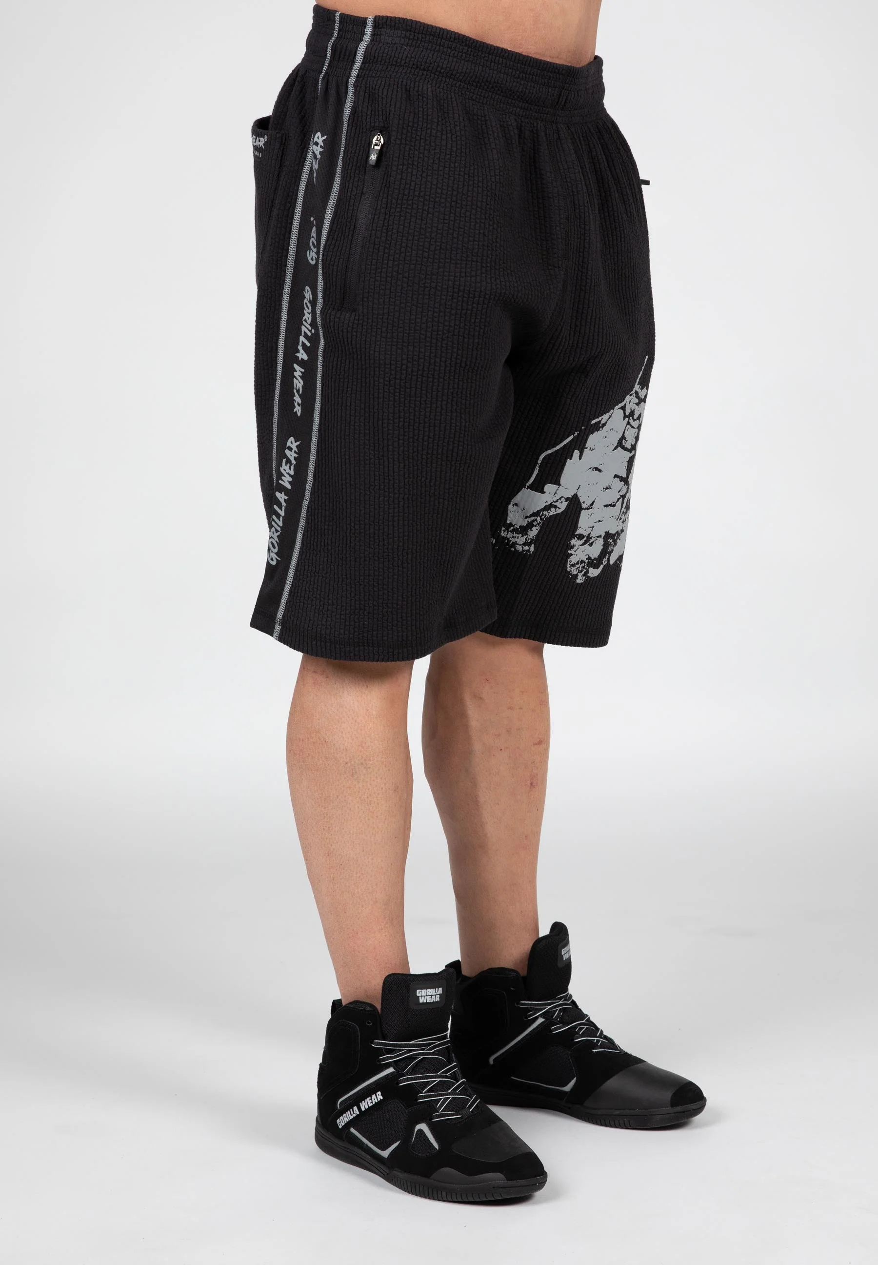 Gorilla Wear - Buffalo Old School Shorts - Black/Gray - Image 2