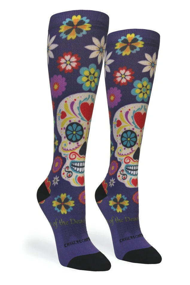 Crazy Compression - Calavera Purple (Standard & Extra Wide) - Image 3