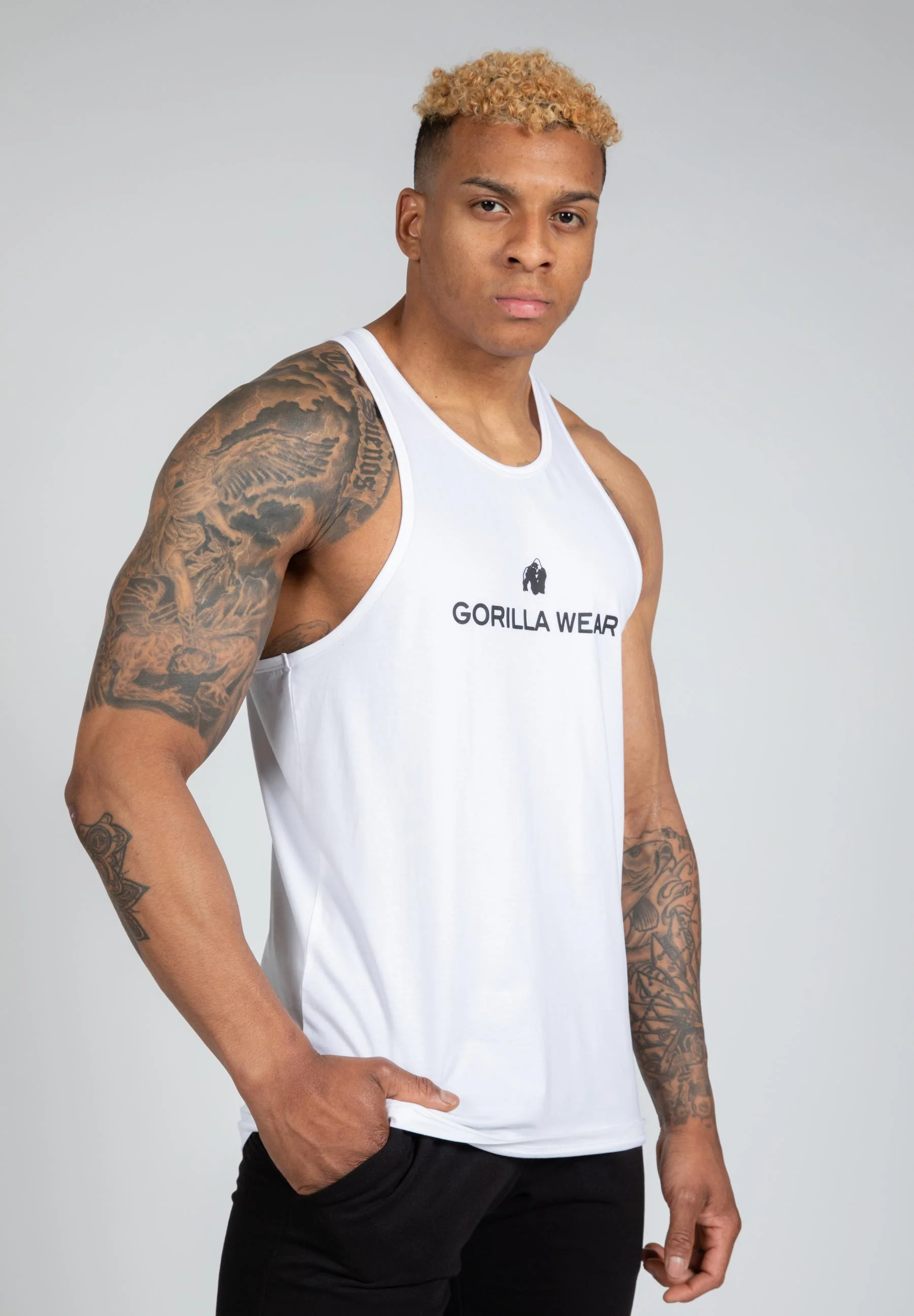 Gorilla Wear - Carter Stretch Tank Top - White
