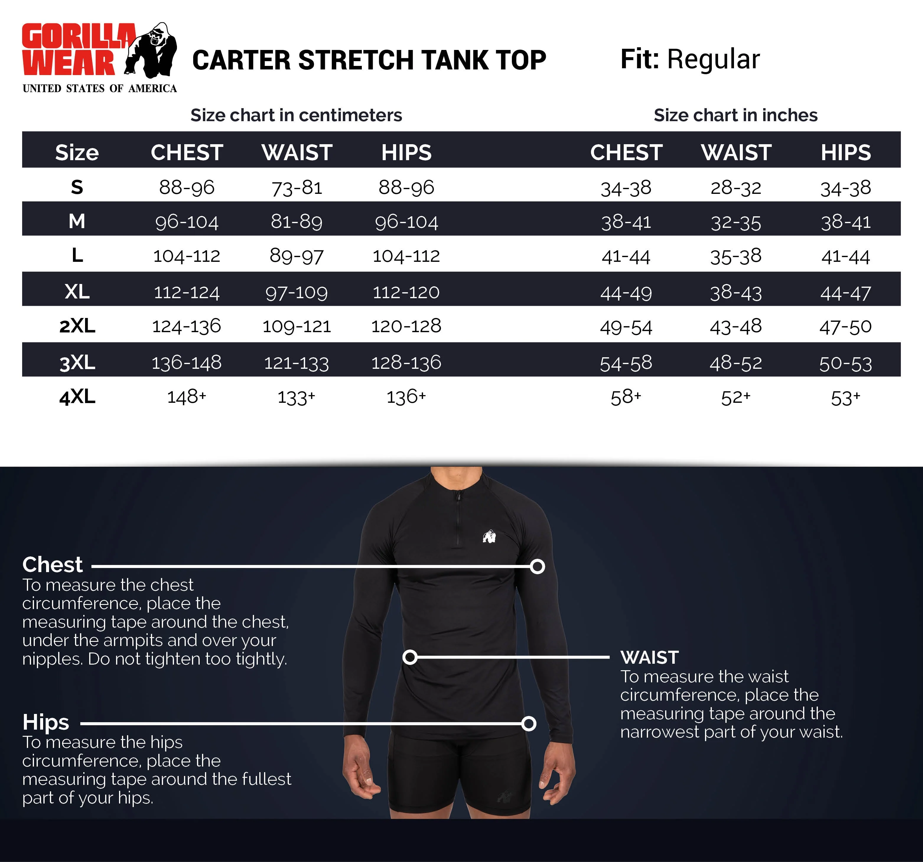 Gorilla Wear - Carter Stretch Tank Top - White - Image 10