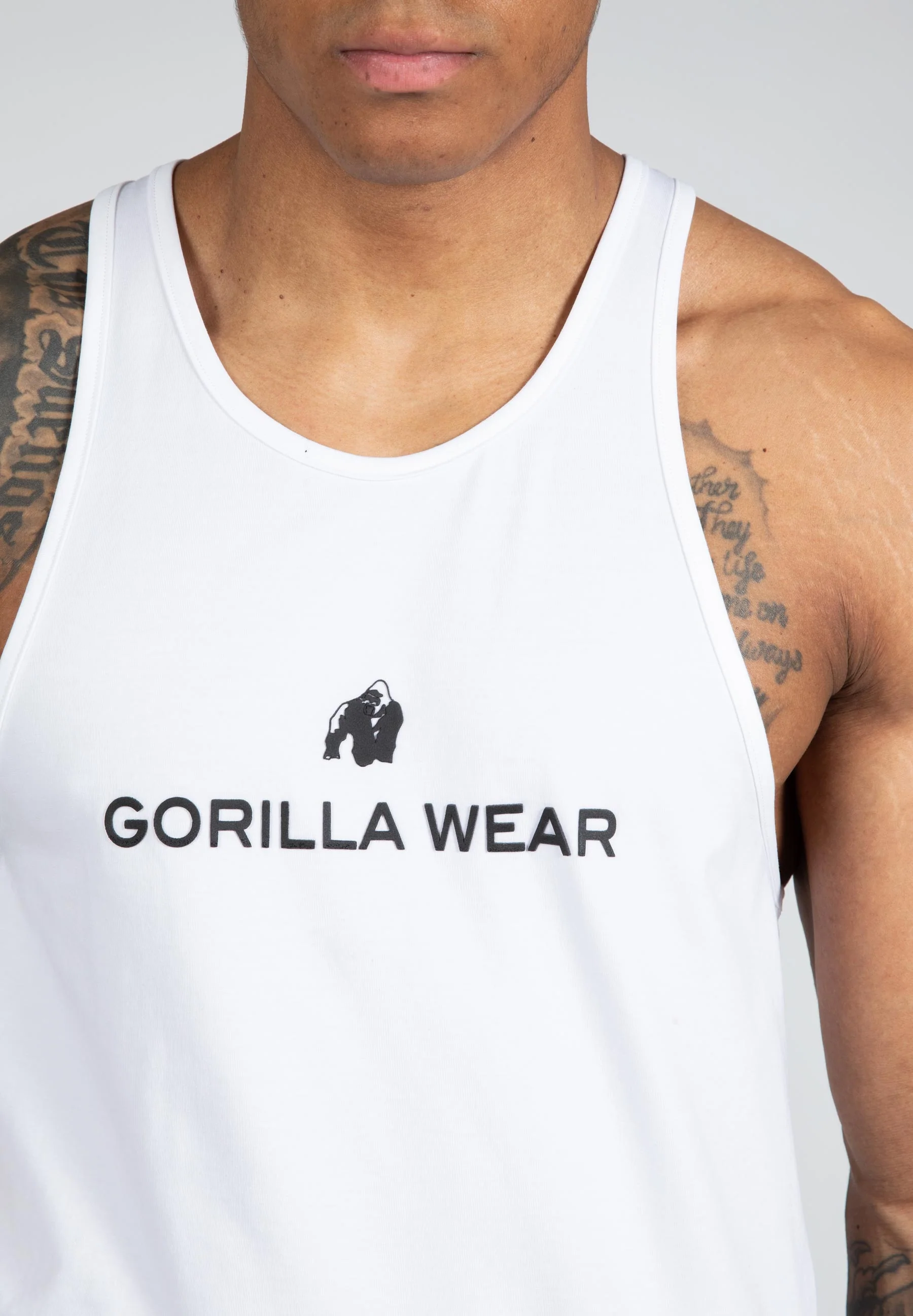 Gorilla Wear - Carter Stretch Tank Top - White - Image 4