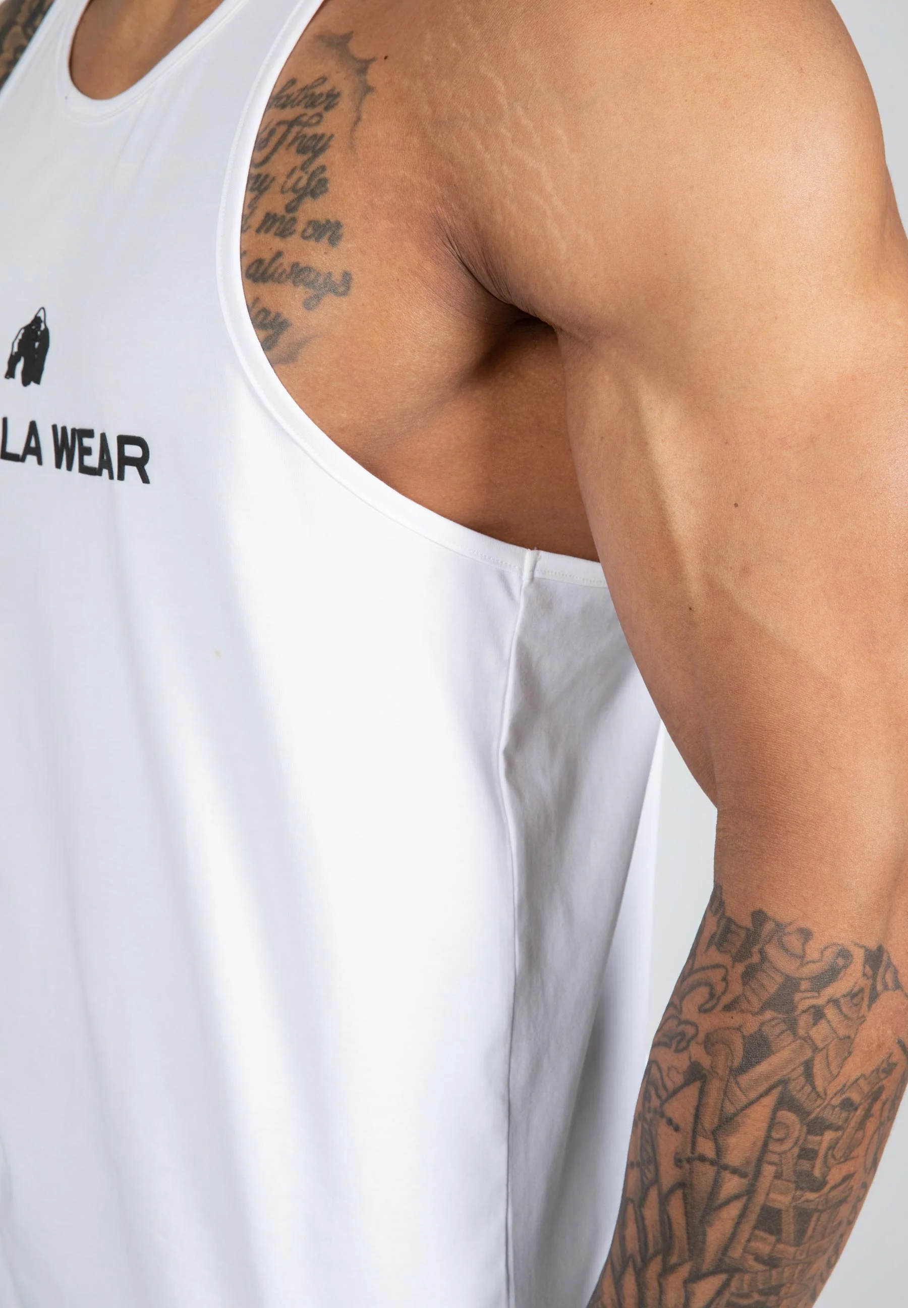 Gorilla Wear - Carter Stretch Tank Top - White - Image 5
