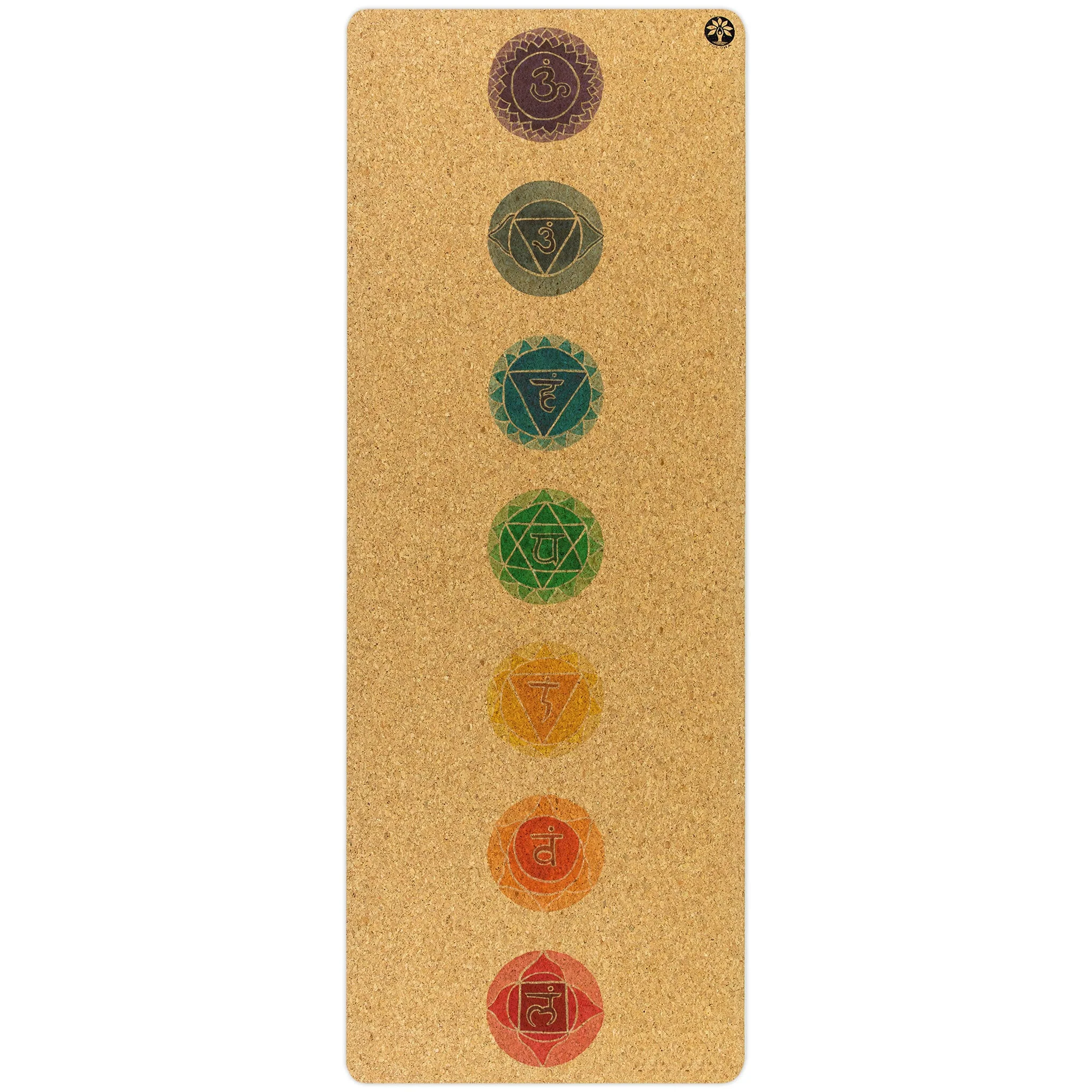 Yoloha Yoga - Chakras Original Cork Yoga Mat