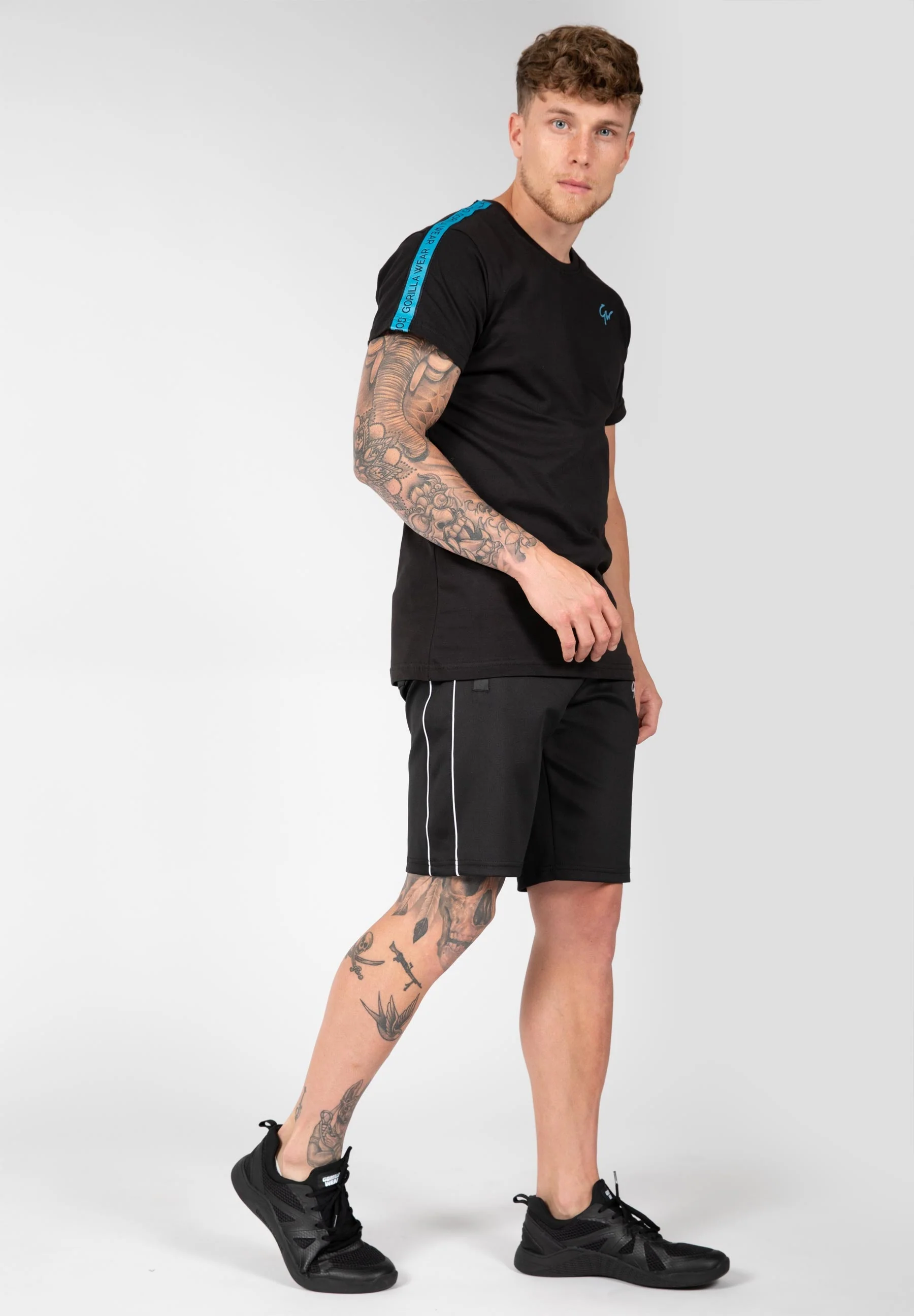 Gorilla Wear - Chester T-shirt - Black/Blue - Image 3