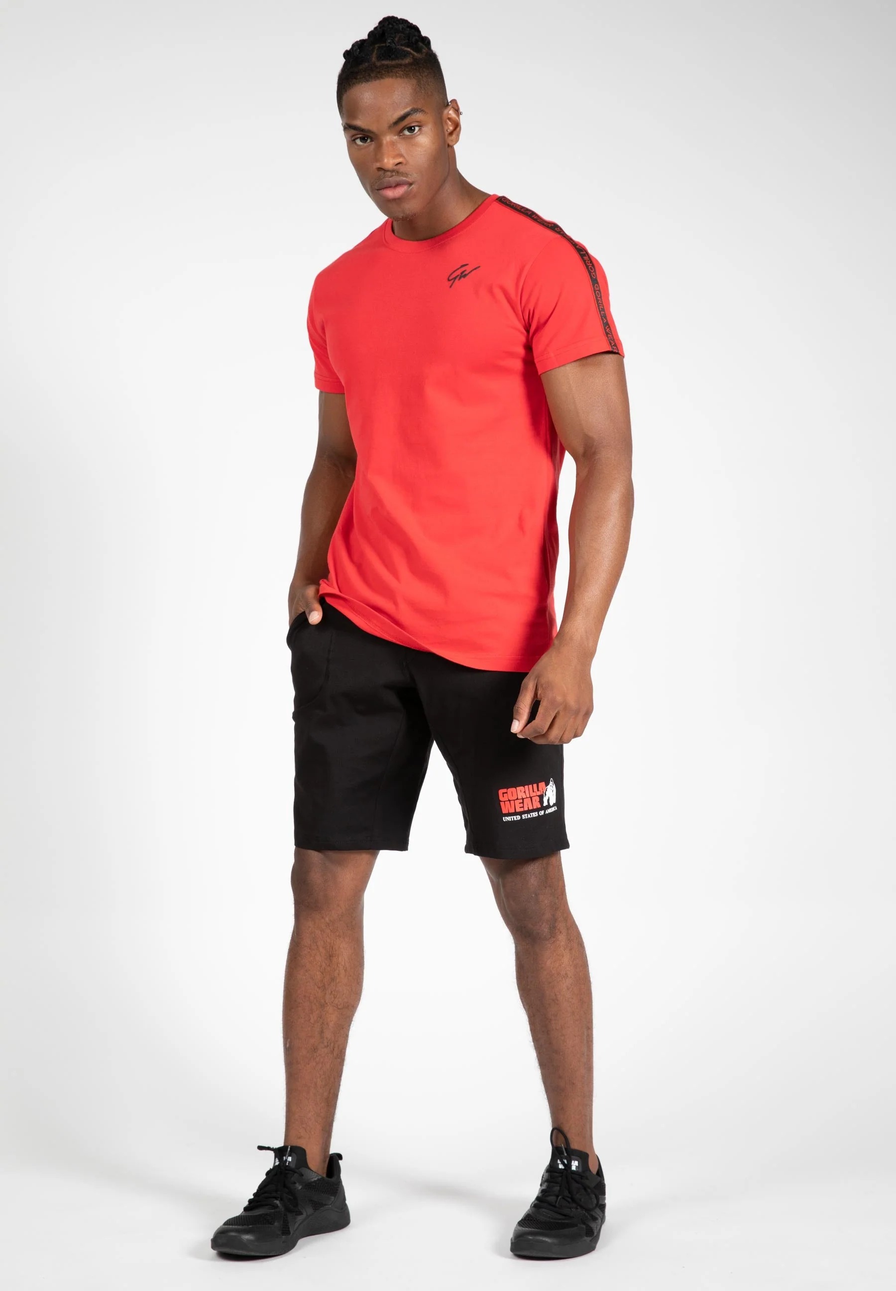 Gorilla Wear - Chester T-shirt - Red/Black - Image 3