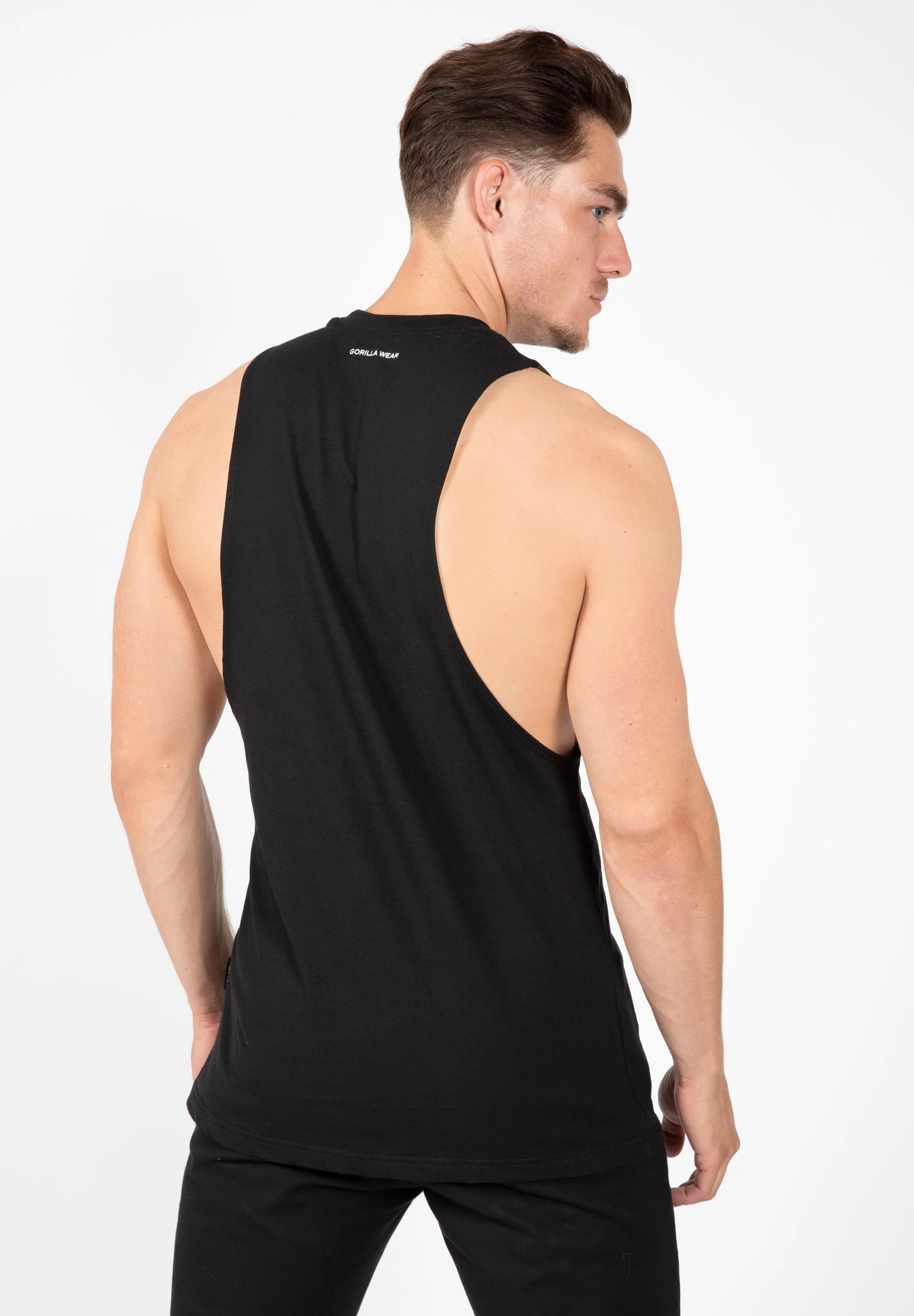 Gorilla Wear - Cisco Drop Armhole Tank Top - Black/White - Image 2