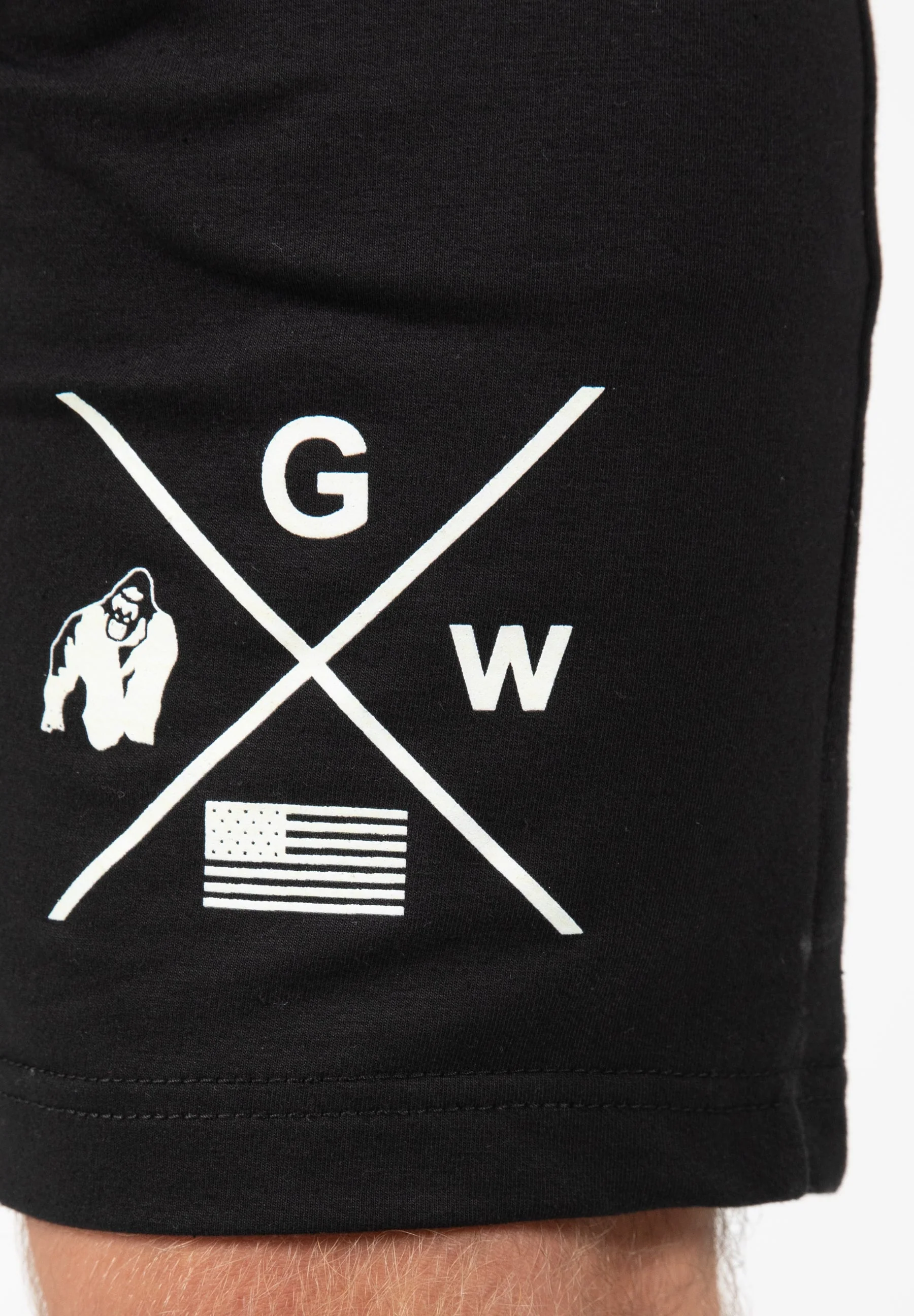 Gorilla Wear - Cisco Shorts - Black/White - Image 5