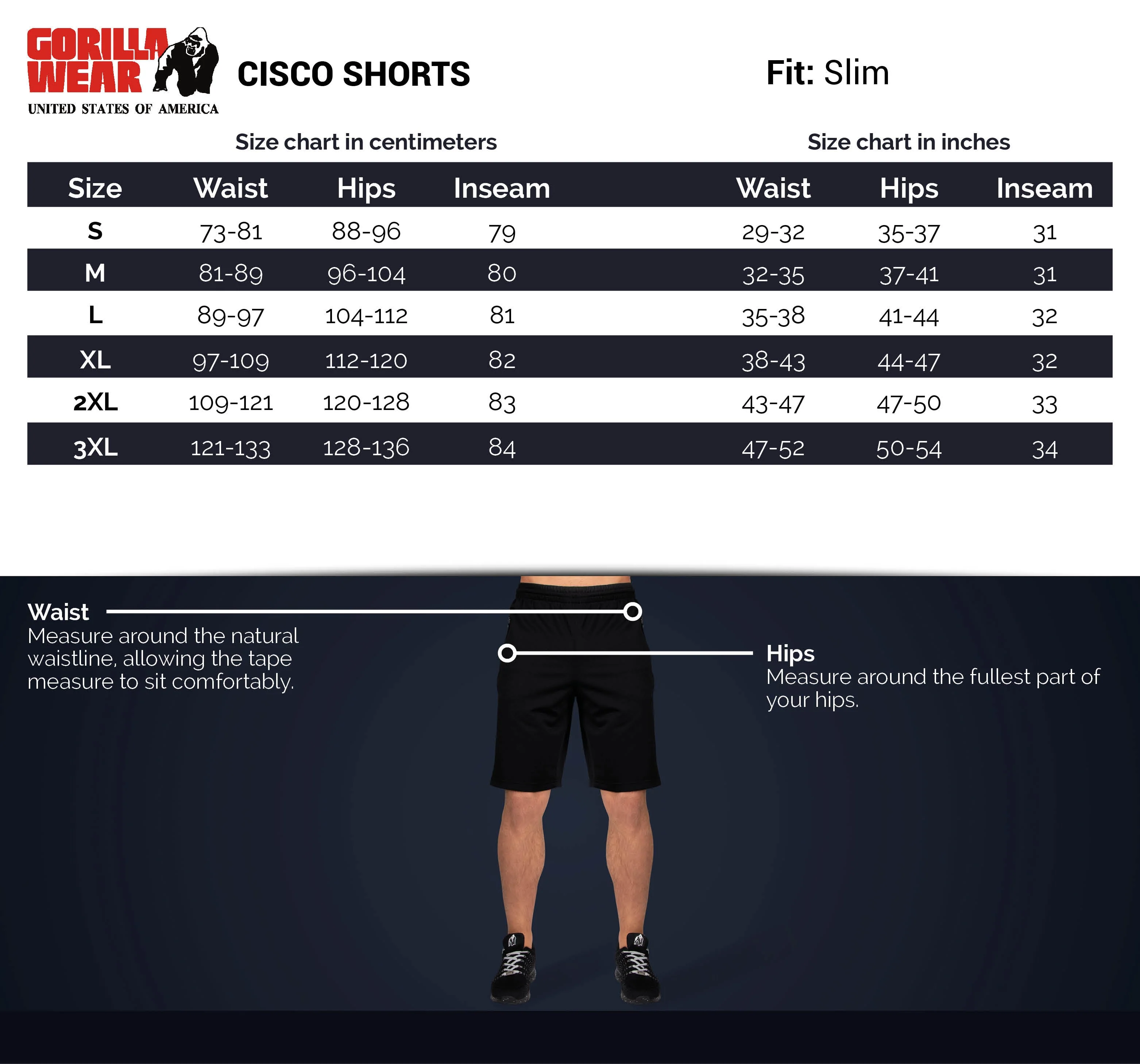 Gorilla Wear - Cisco Shorts - Gray/Black - Image 8