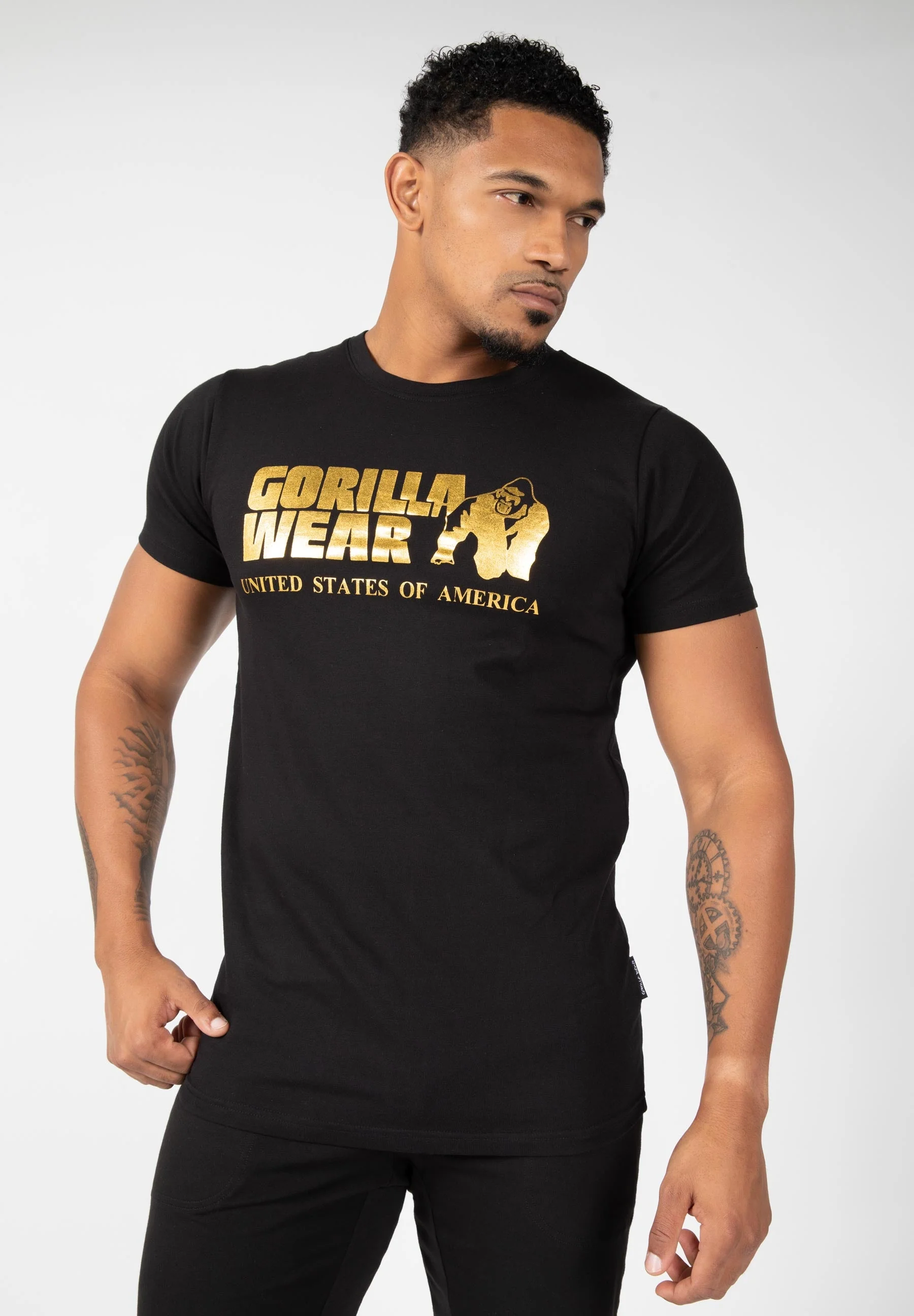 Gorilla Wear - Classic T-shirt - Black/Gold