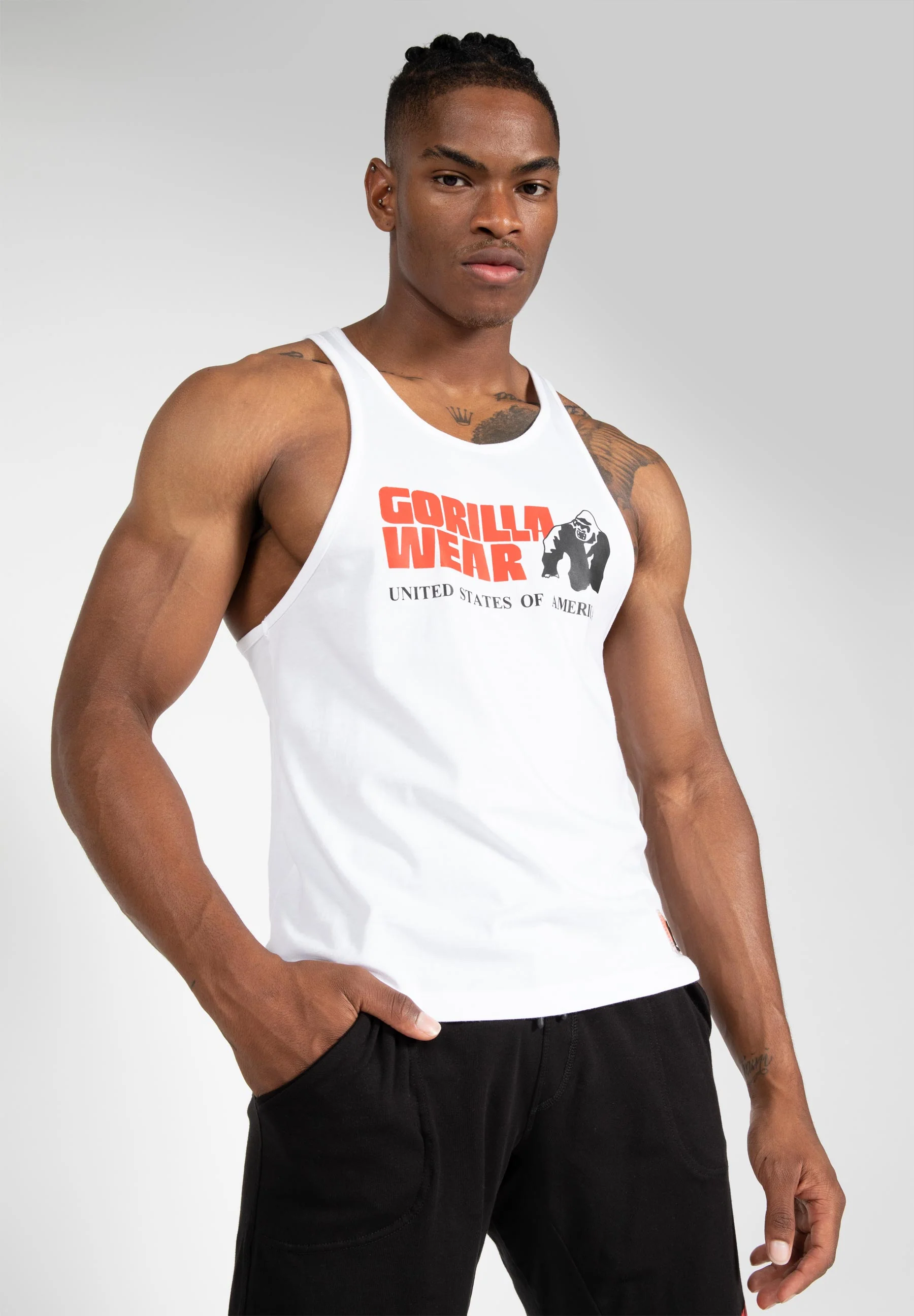 Gorilla Wear - Classic Tank Top - White - Image 4