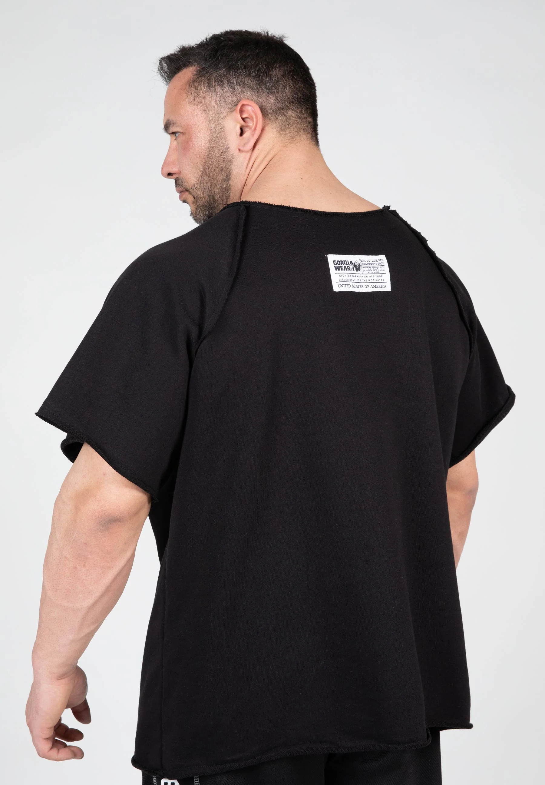 Gorilla Wear - Classic Workout Top - Black - Image 2
