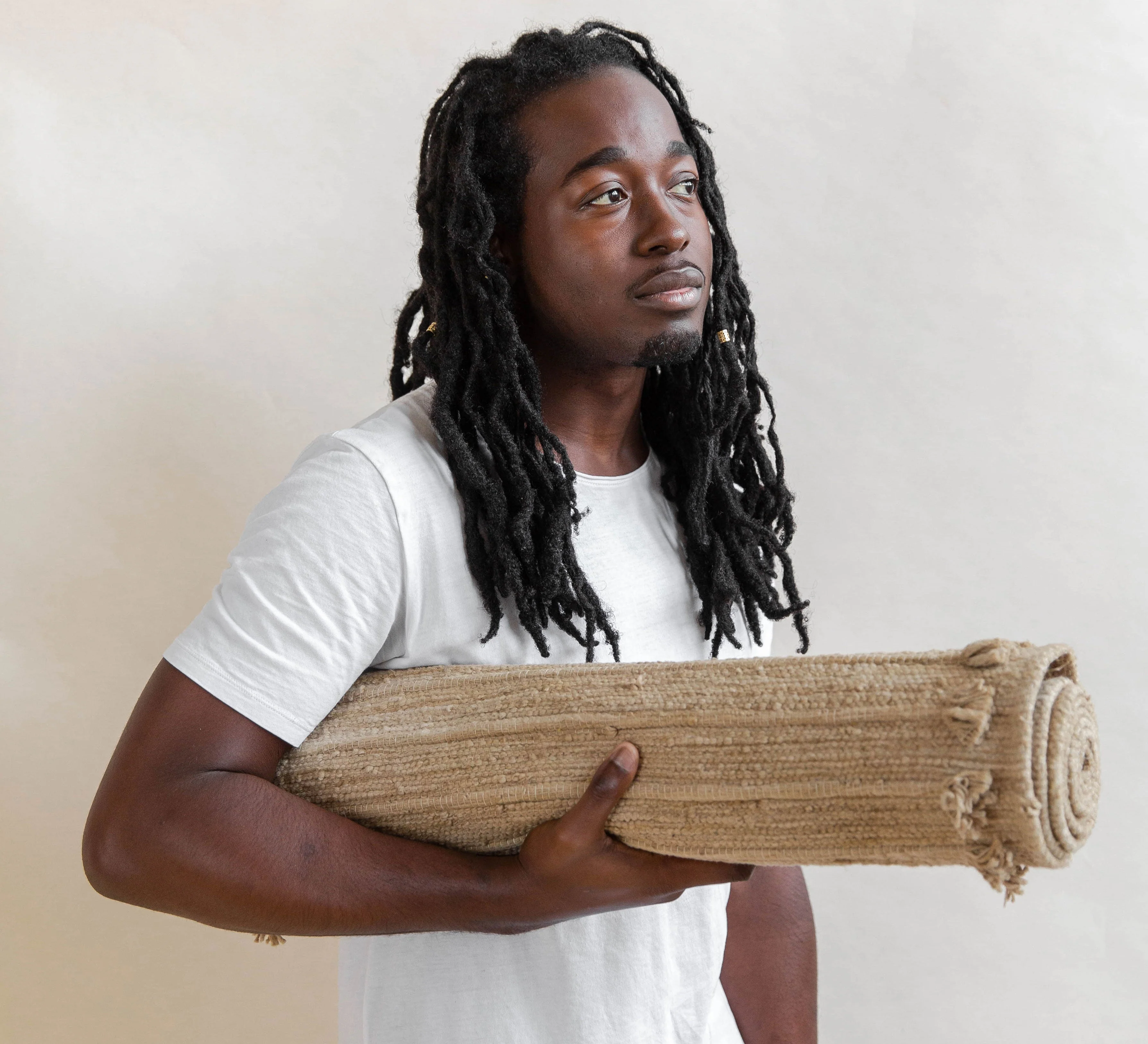Oko Living - Clay - Naturally Dyed Herbal Yoga Mat - Image 4