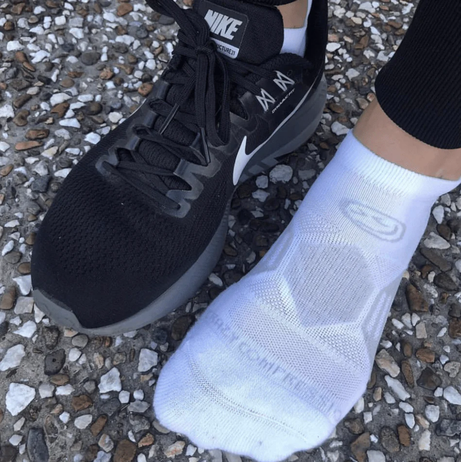 Crazy Compression - Clean White - Elite Runners Socks - Image 4
