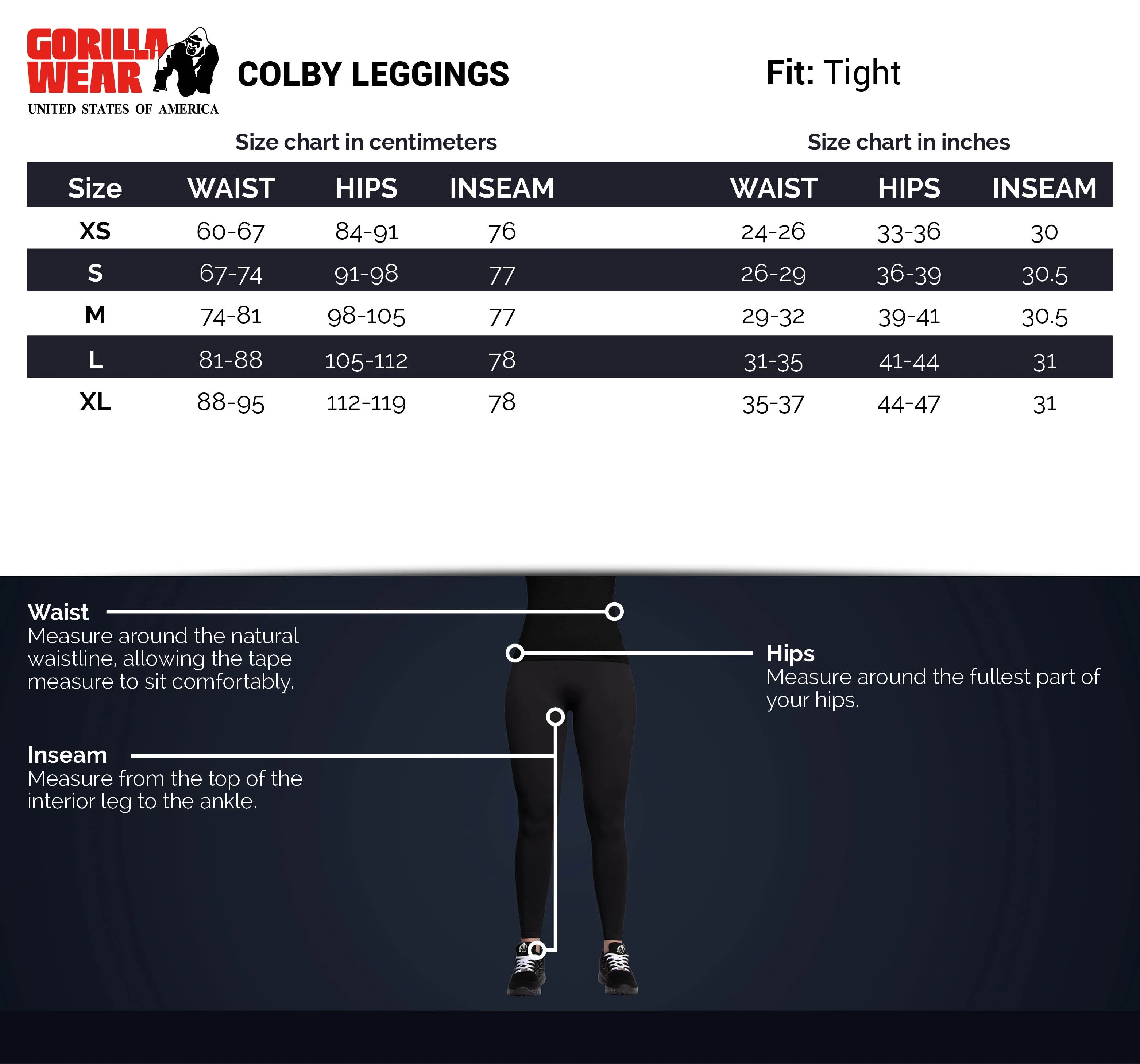 Gorilla Wear - Colby Leggings - Blue/Pink - Image 6