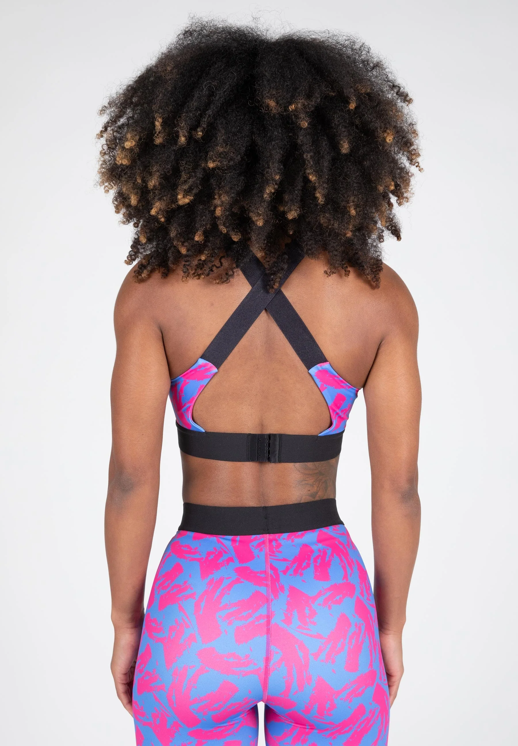 Gorilla Wear - Colby Sports Bra - Blue/Pink - Image 2