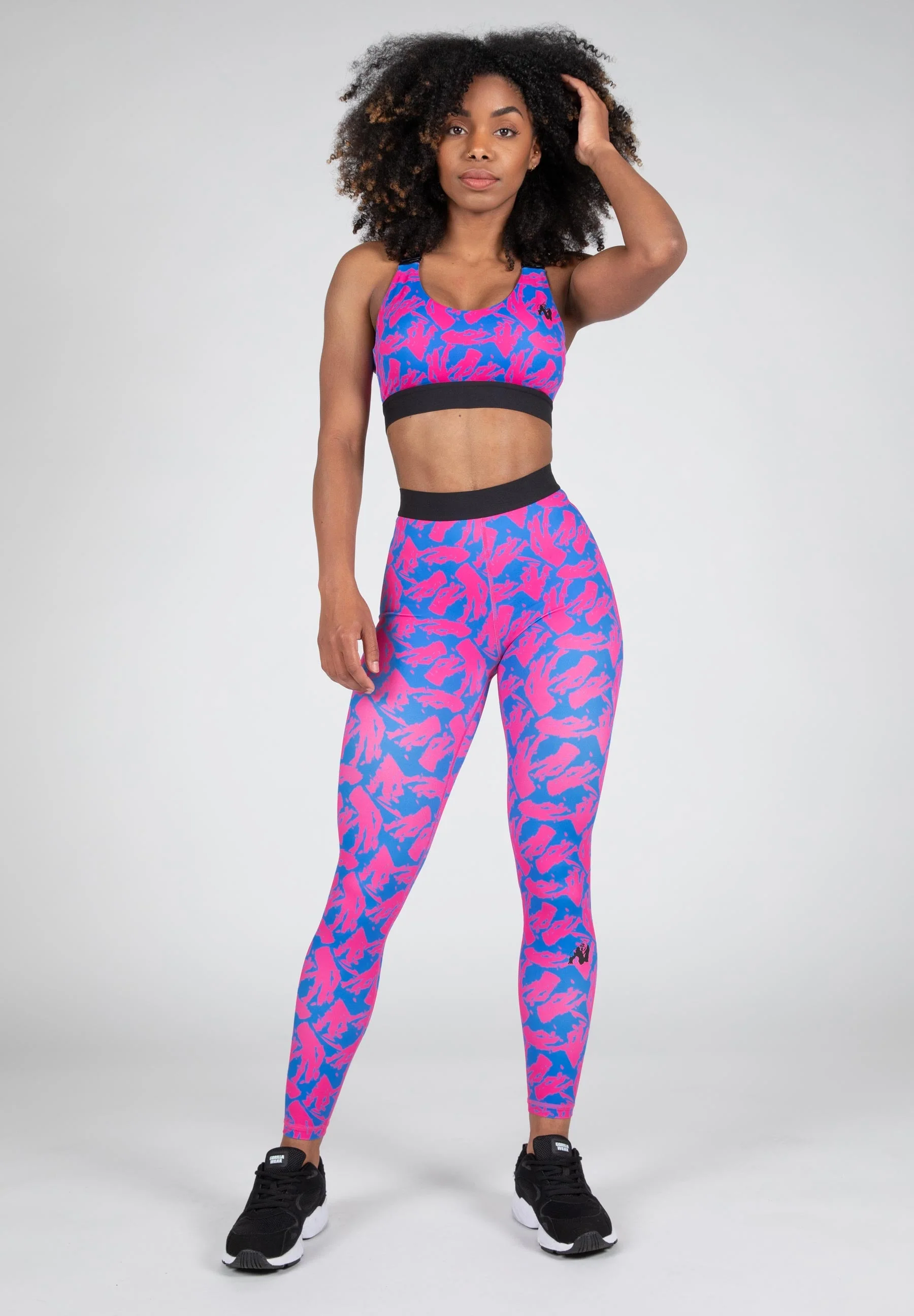 Gorilla Wear - Colby Sports Bra - Blue/Pink - Image 3