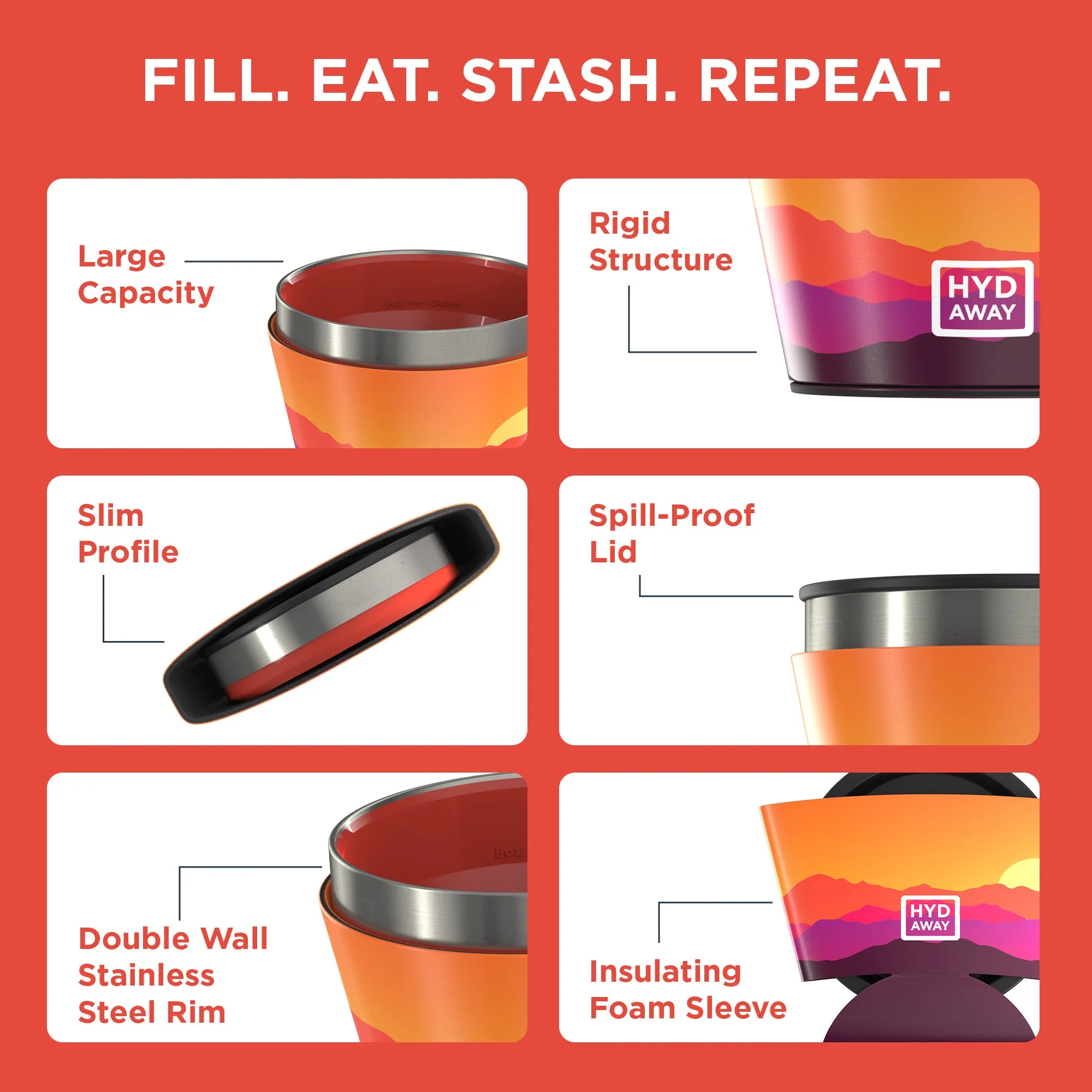 Hydaway - Collapsible Insulated Bowl | 1.5-Cup - Image 4