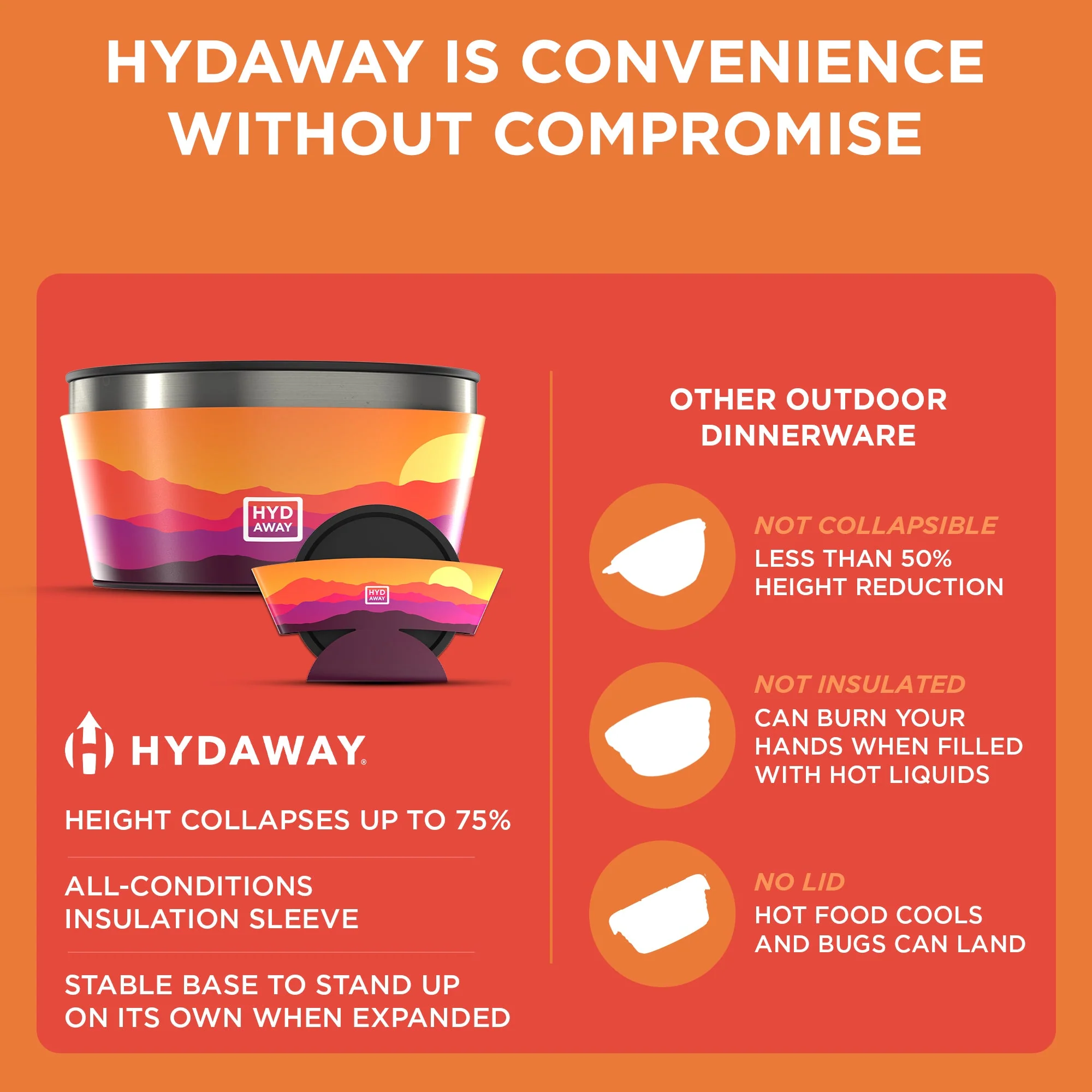 Hydaway - Collapsible Insulated Bowl | 1-Quart - Image 30