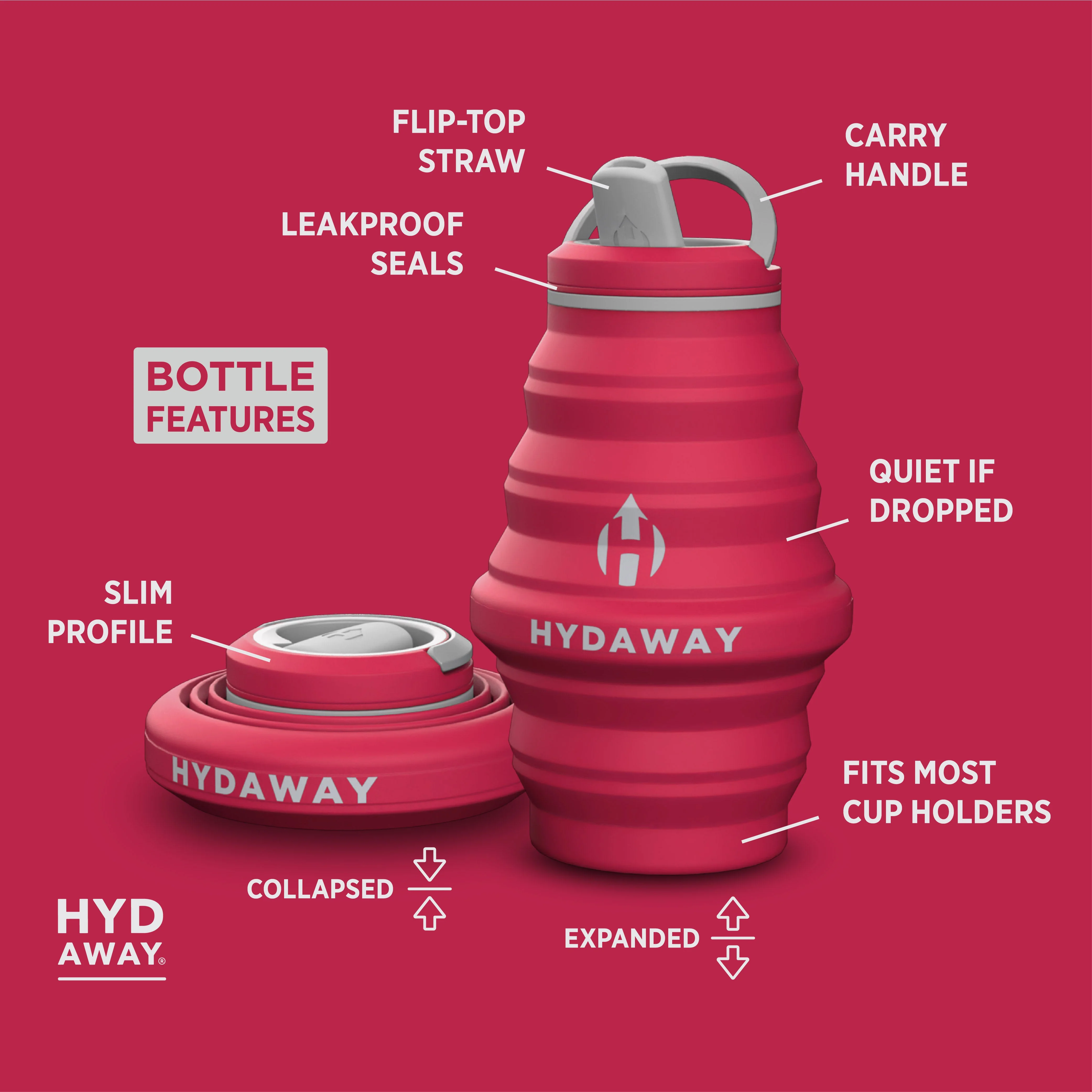 Hydaway - Collapsible Water Bottle | 17oz - Image 29