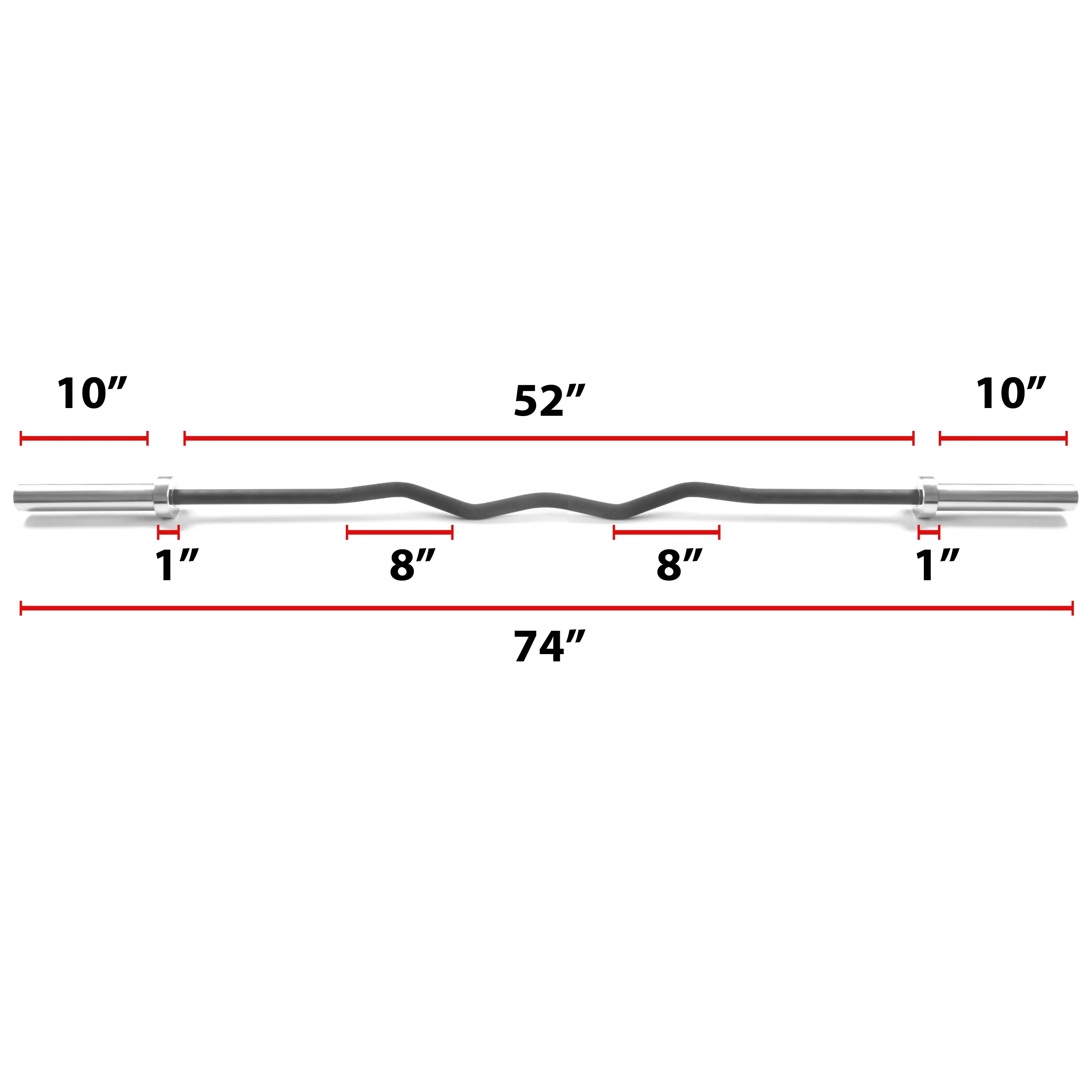 XMARK - Convict 6ft Rackable Curl Bar - Image 6