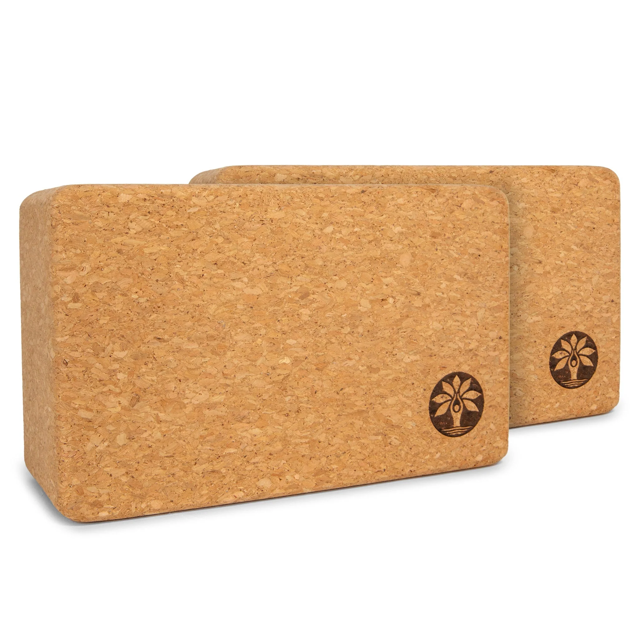 Yoloha Yoga - Cork Yoga Block Set - Image 2