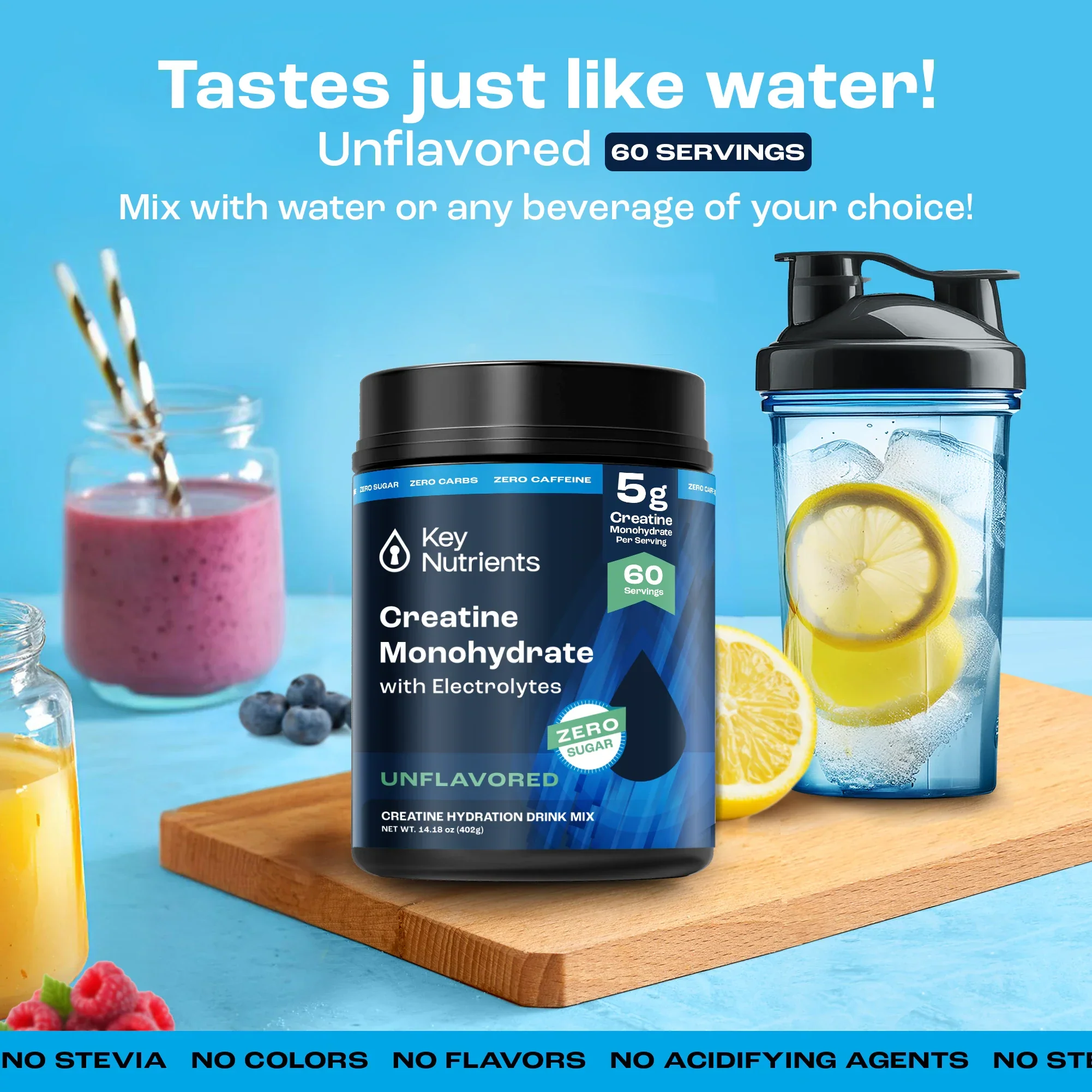 Key Nutrients - Creatine With Electrolytes Powder (Unflavored) - Image 4