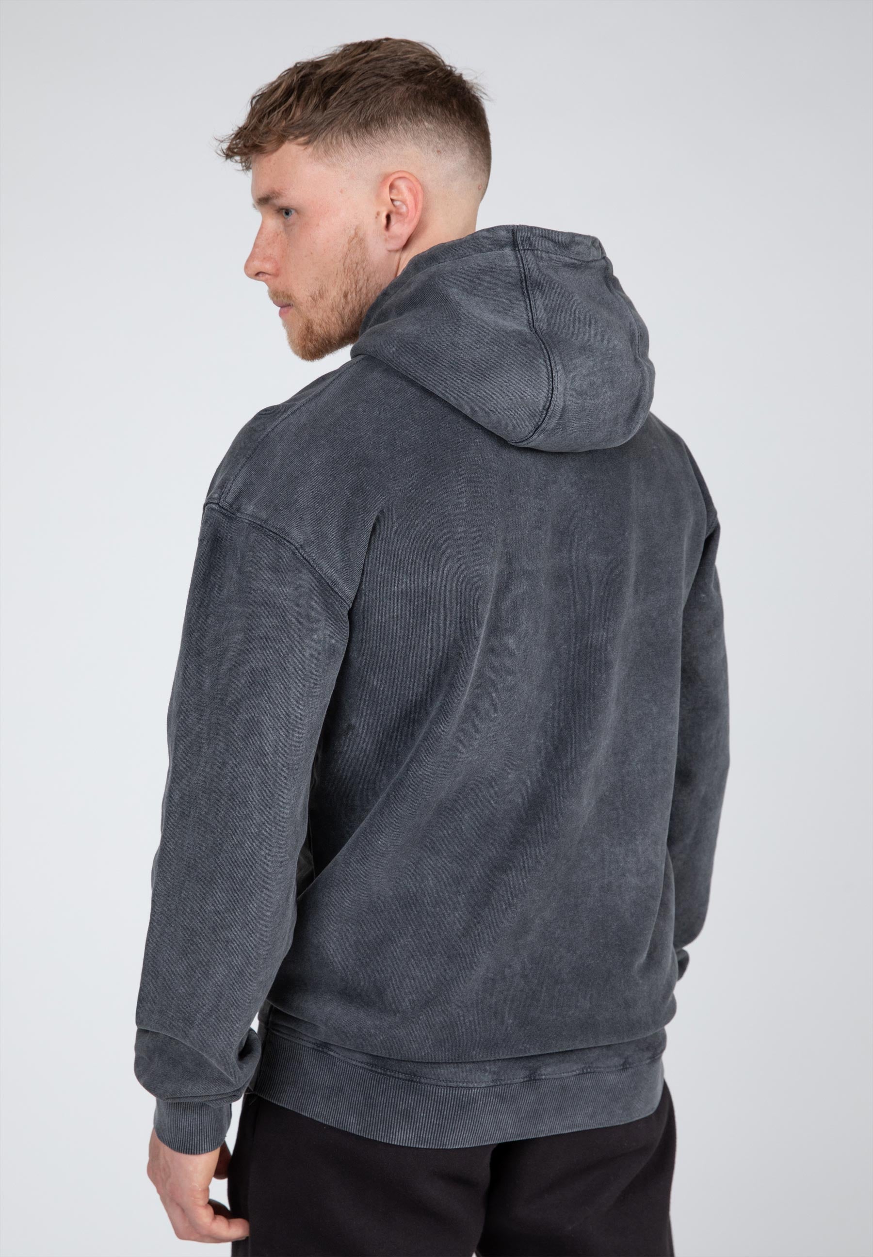 Gorilla Wear - Crowley Men's Oversized Hoodie - Washed Gray - Image 2
