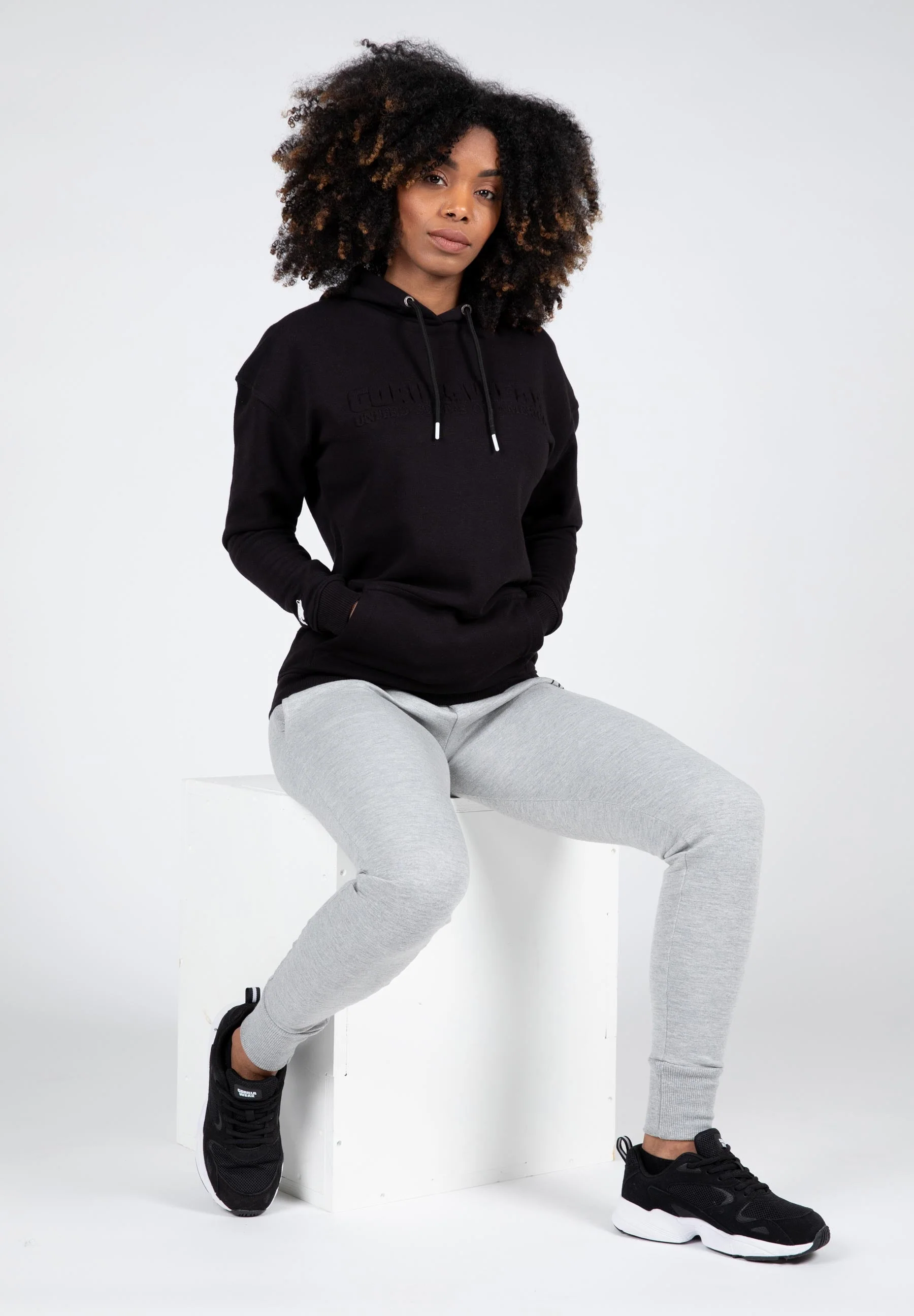 Gorilla Wear - Crowley Women's Oversized Hoodie - Black - Image 3