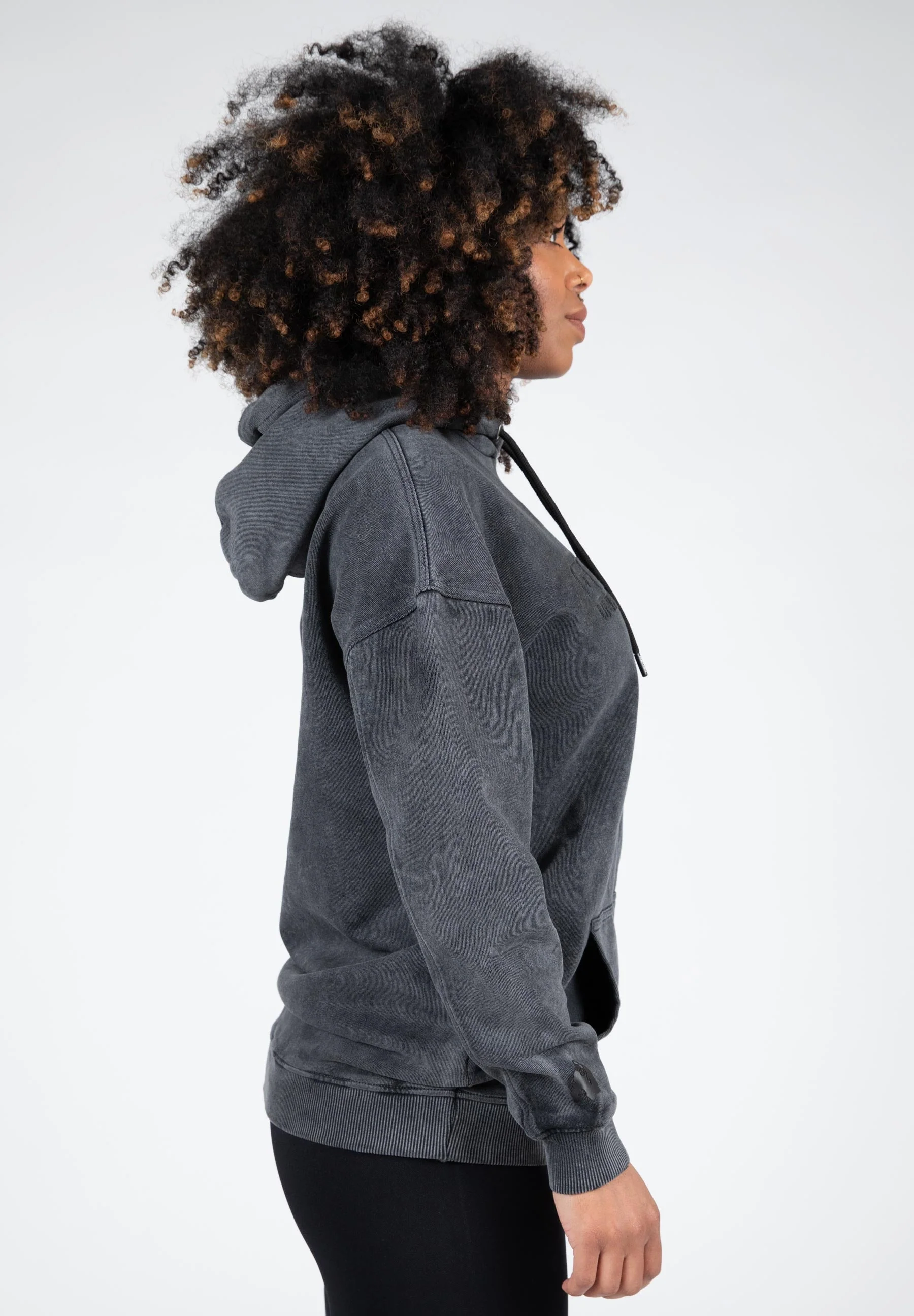 Gorilla Wear - Crowley Women's Oversized Hoodie - Washed Gray - Image 4