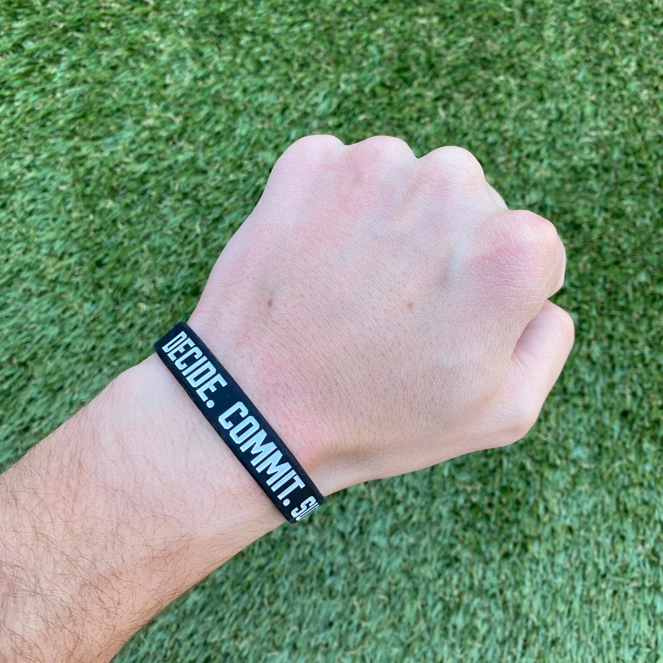 Elite Athletic Gear - Decide. Commit. Succeed. Wristband - Image 2