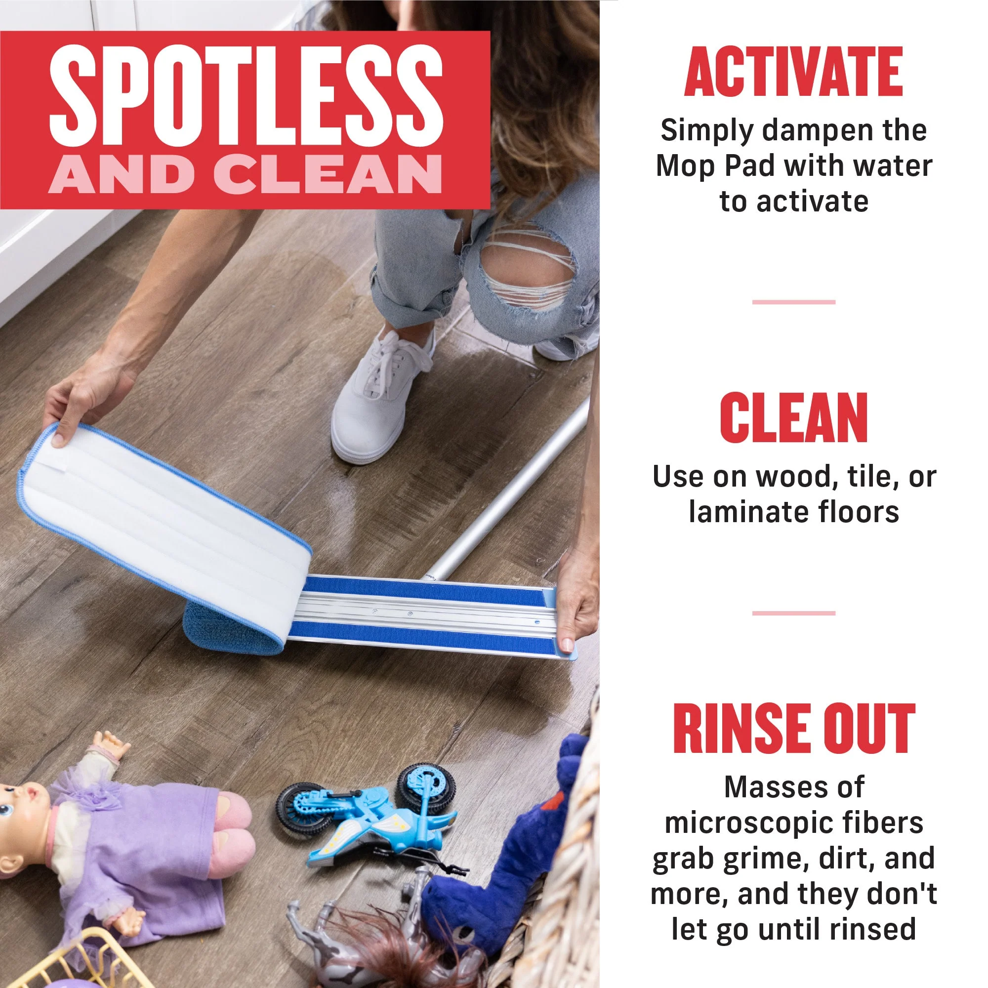 E-Cloth Inc - E-Cloth Inc - Deep Clean Mop - Image 3