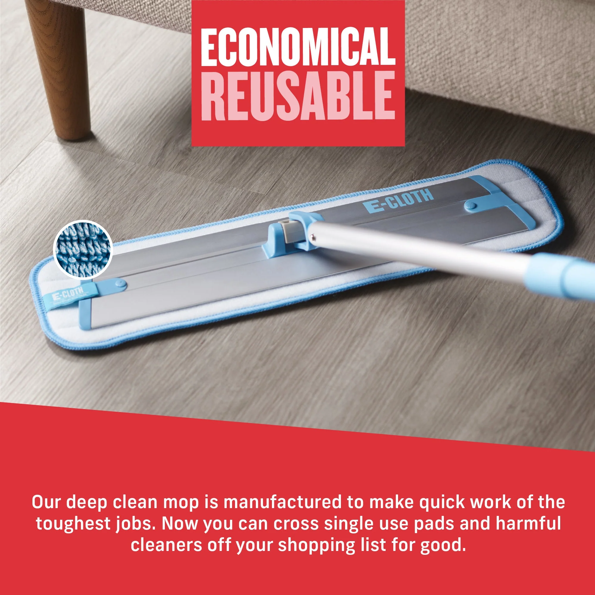 E-Cloth Inc - E-Cloth Inc - Deep Clean Mop - Image 5
