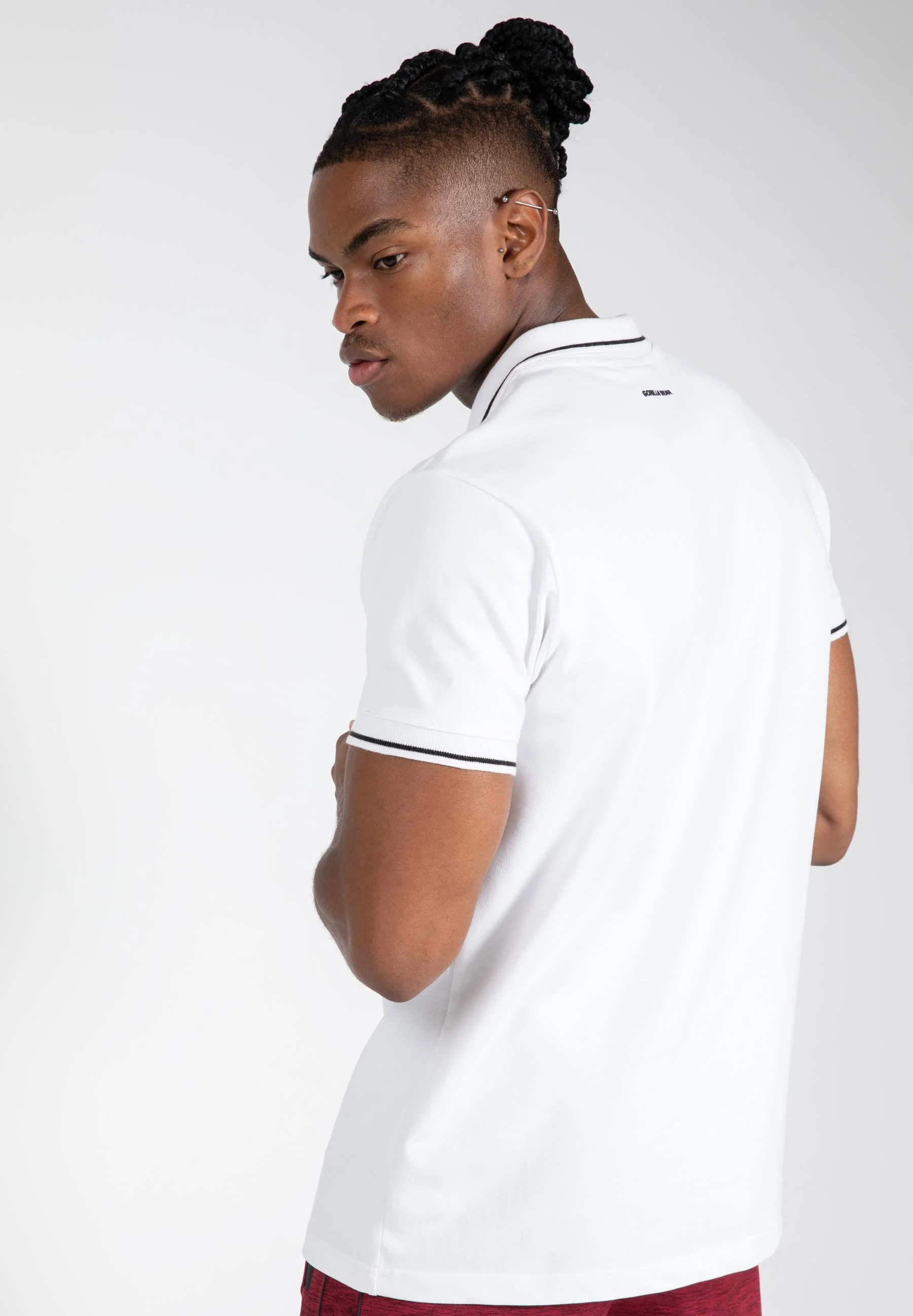 Gorilla Wear - Delano Polo - White/Black - Image 2
