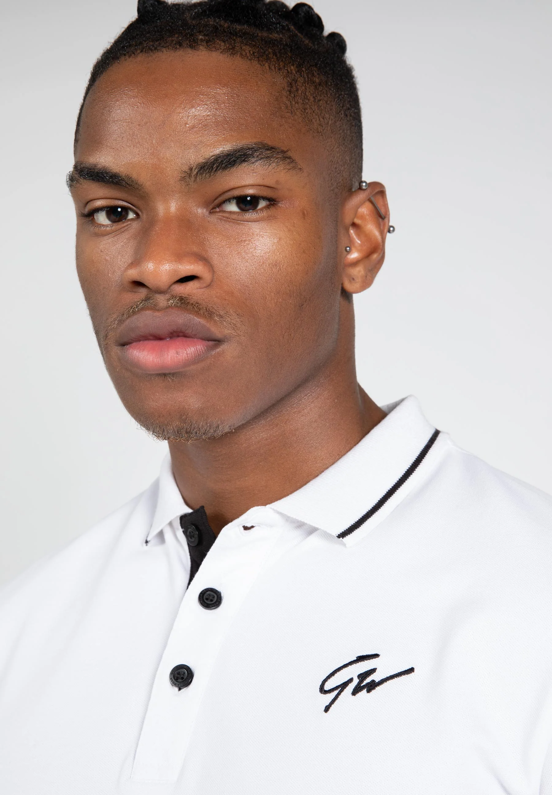 Gorilla Wear - Delano Polo - White/Black - Image 5