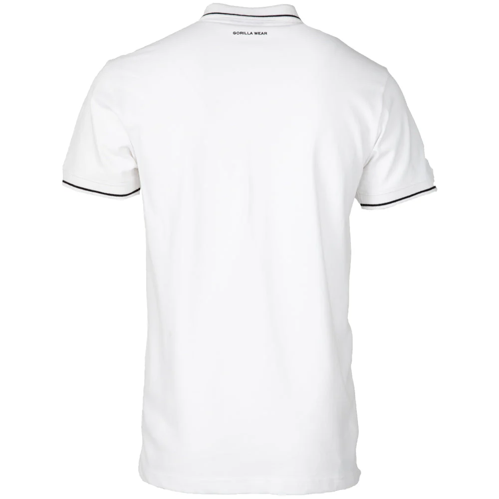 Gorilla Wear - Delano Polo - White/Black - Image 7