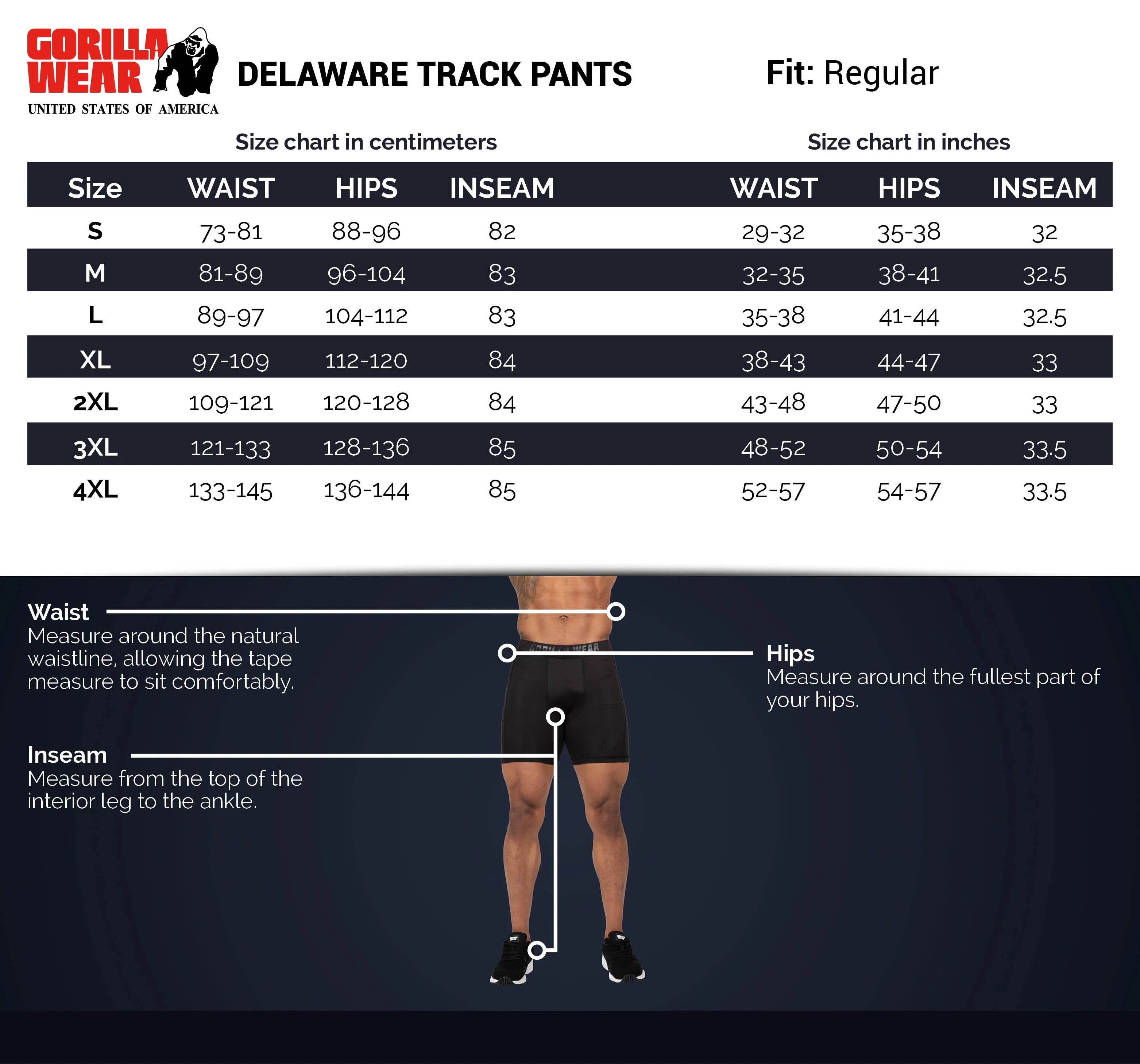 Gorilla Wear - Delaware Track Pants -Navy - Image 10