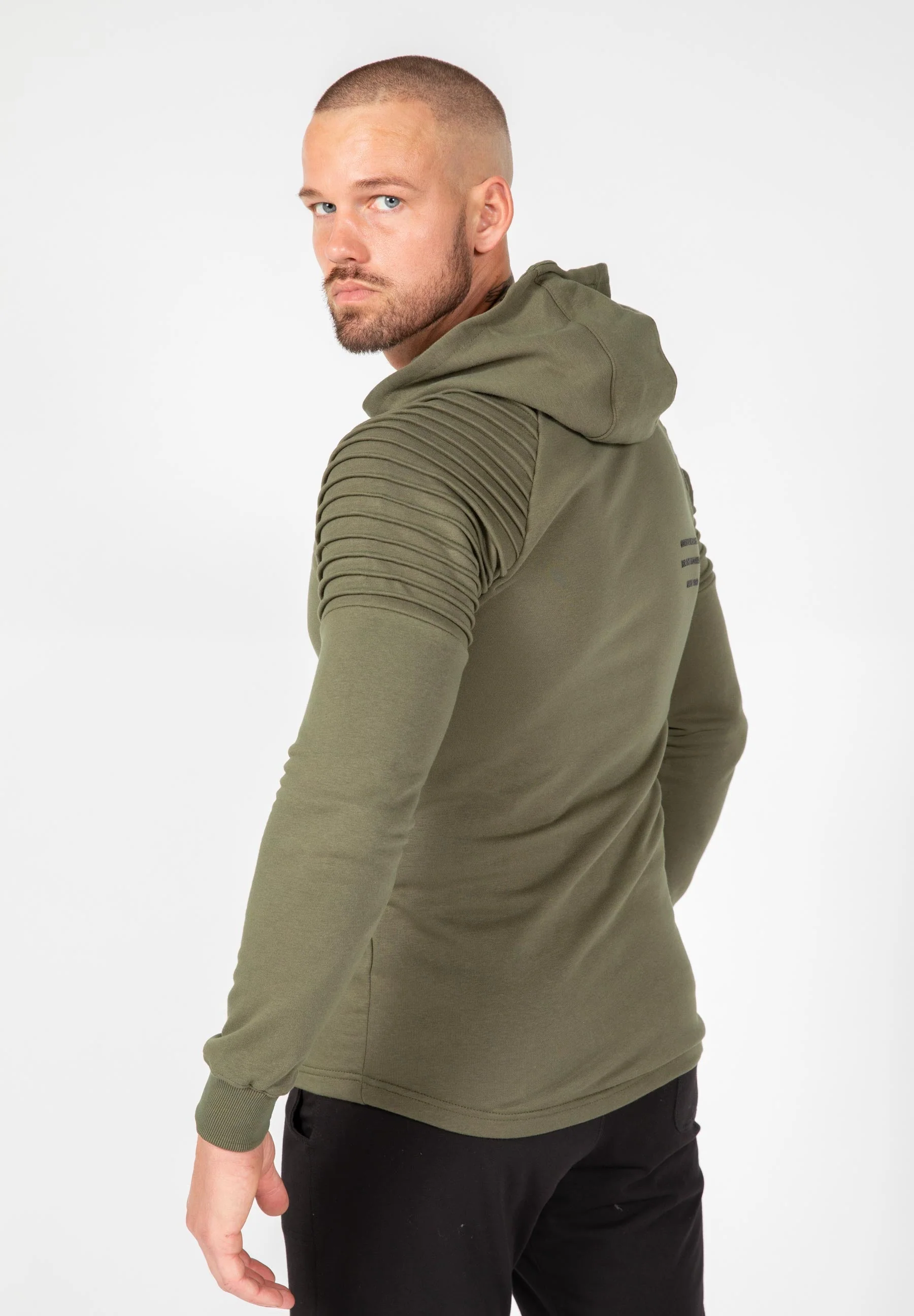 Gorilla Wear - Delta Zipped Hoodie - Army Green - Image 2