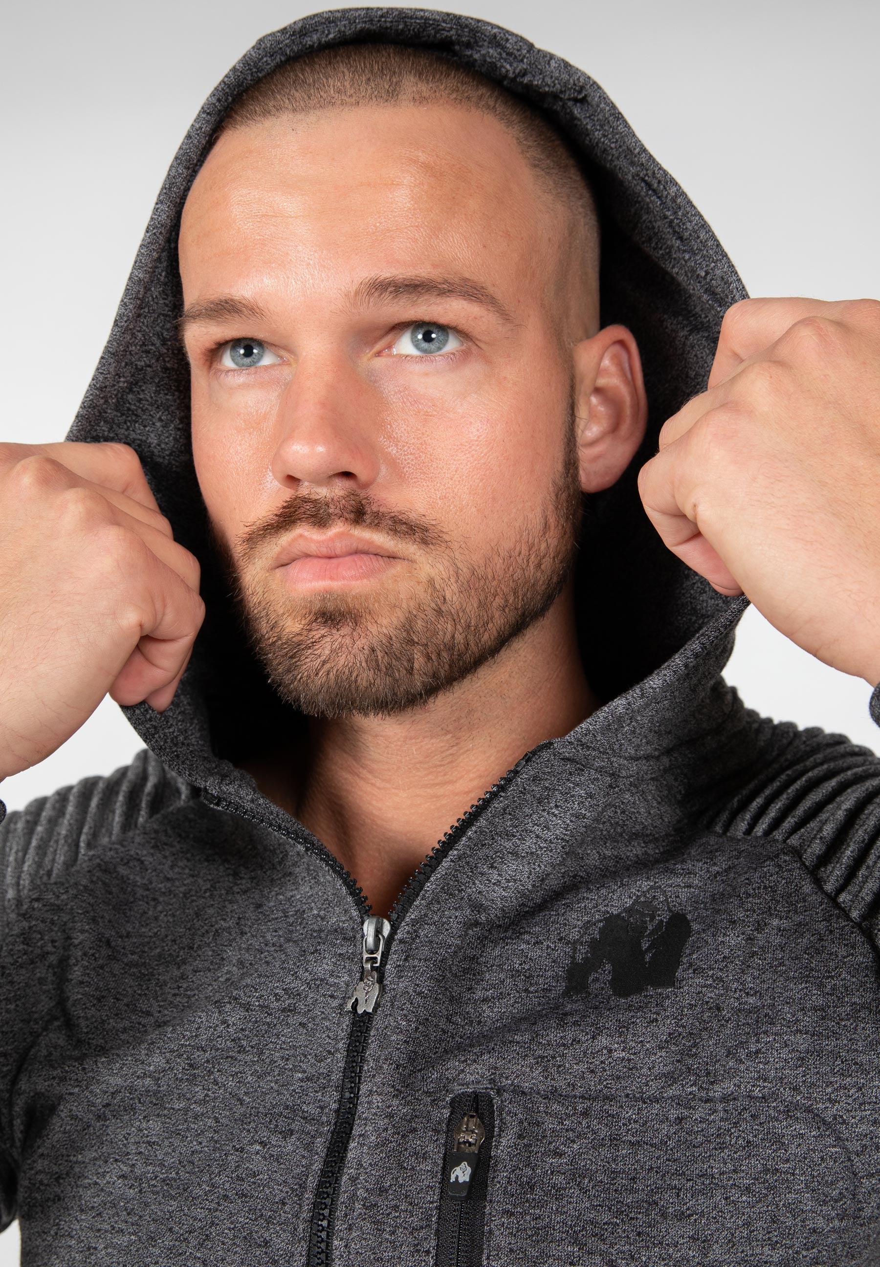 Gorilla Wear - Delta Zipped Hoodie - Gray - Image 5