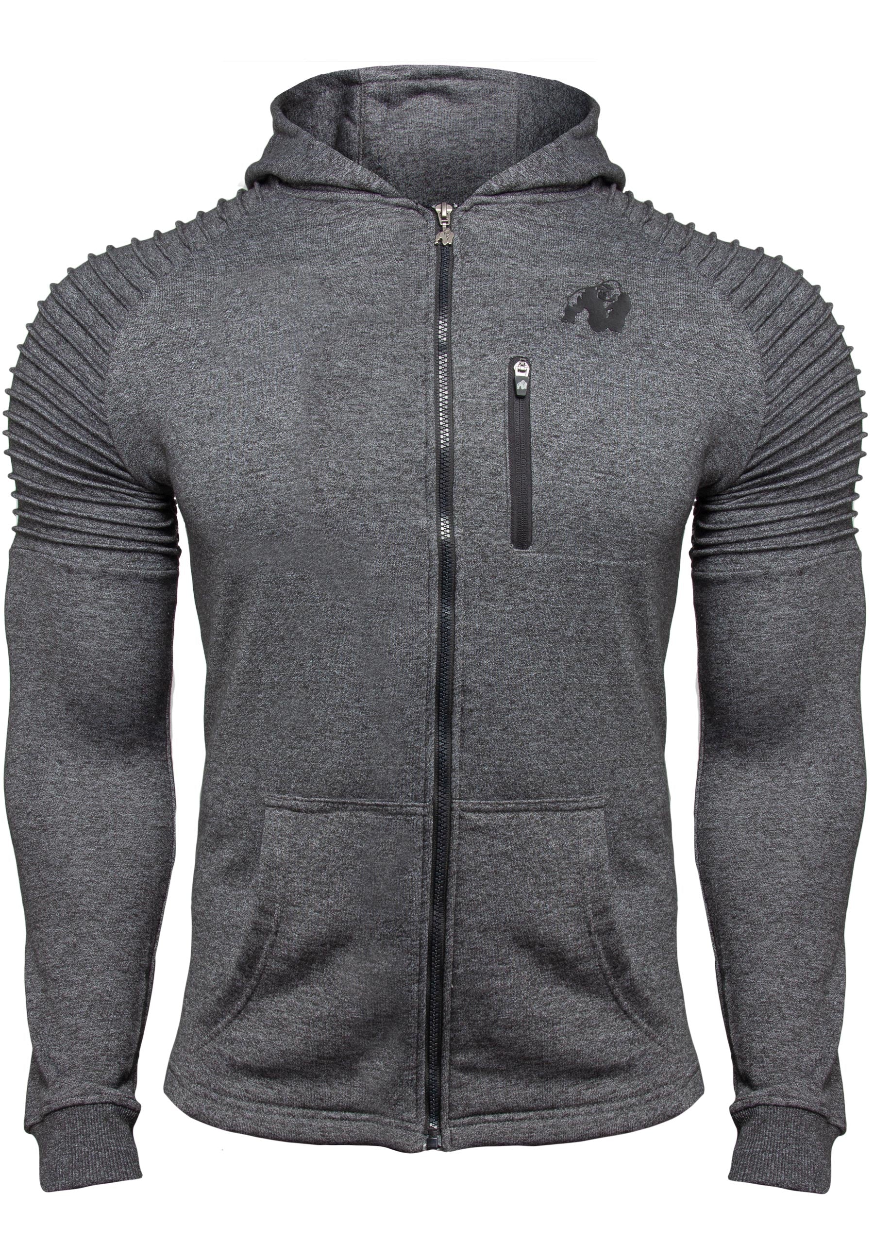 Gorilla Wear - Delta Zipped Hoodie - Gray - Image 6