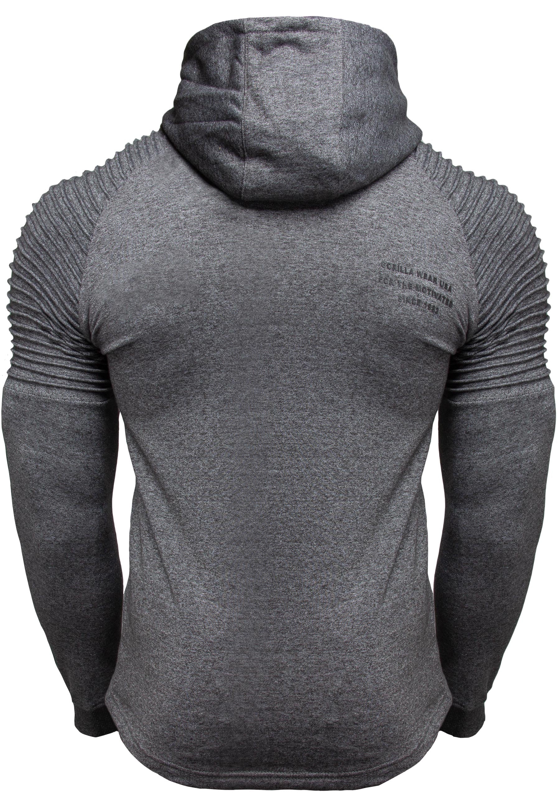 Gorilla Wear - Delta Zipped Hoodie - Gray - Image 7