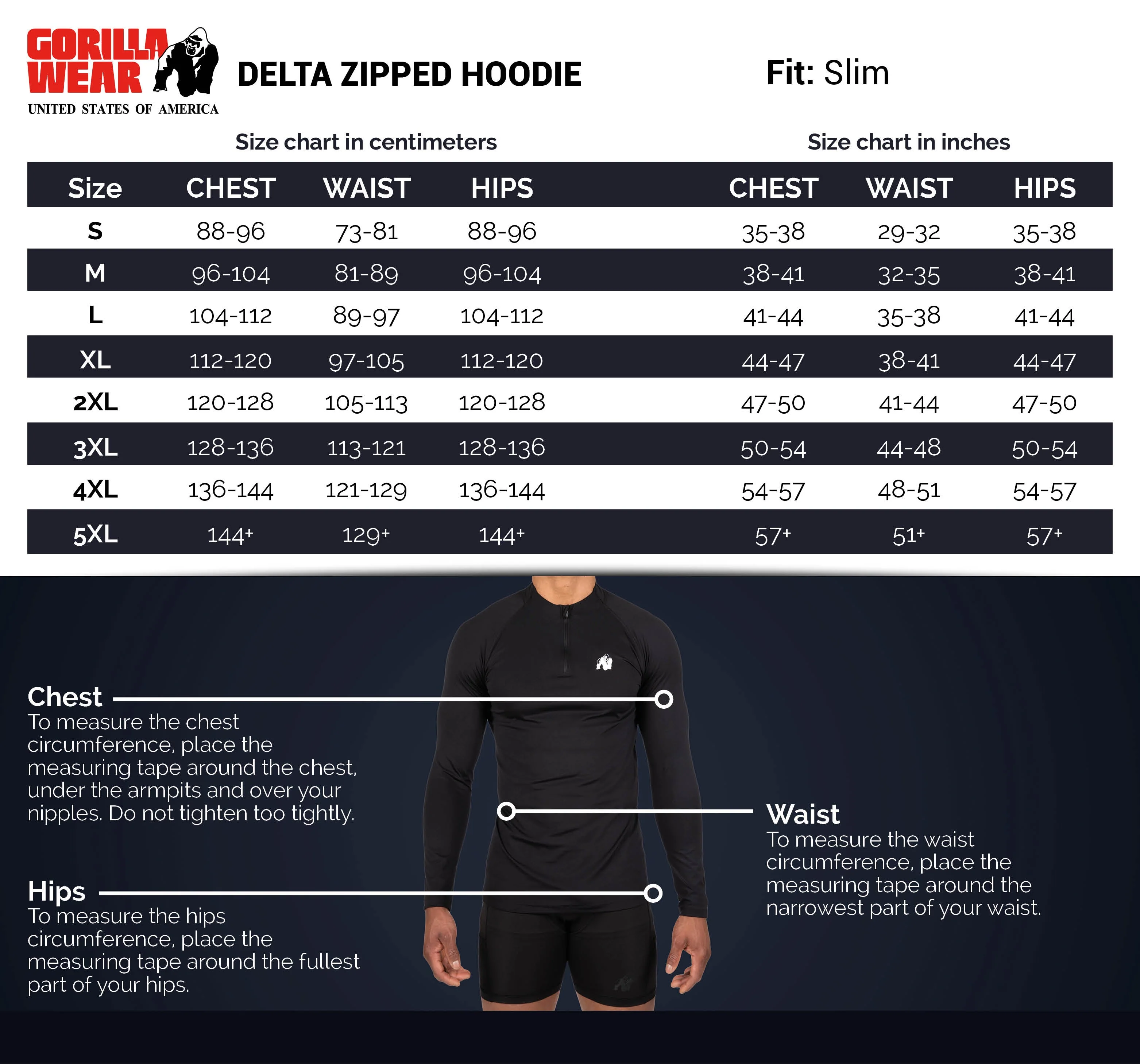 Gorilla Wear - Delta Zipped Hoodie - Gray - Image 8