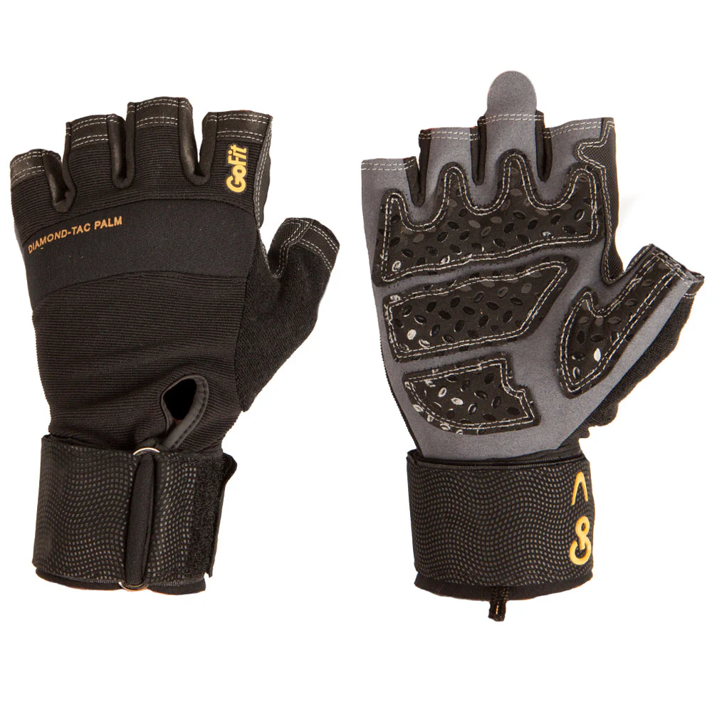 GoFit - Diamond-Tac Wrist Wrap Gloves