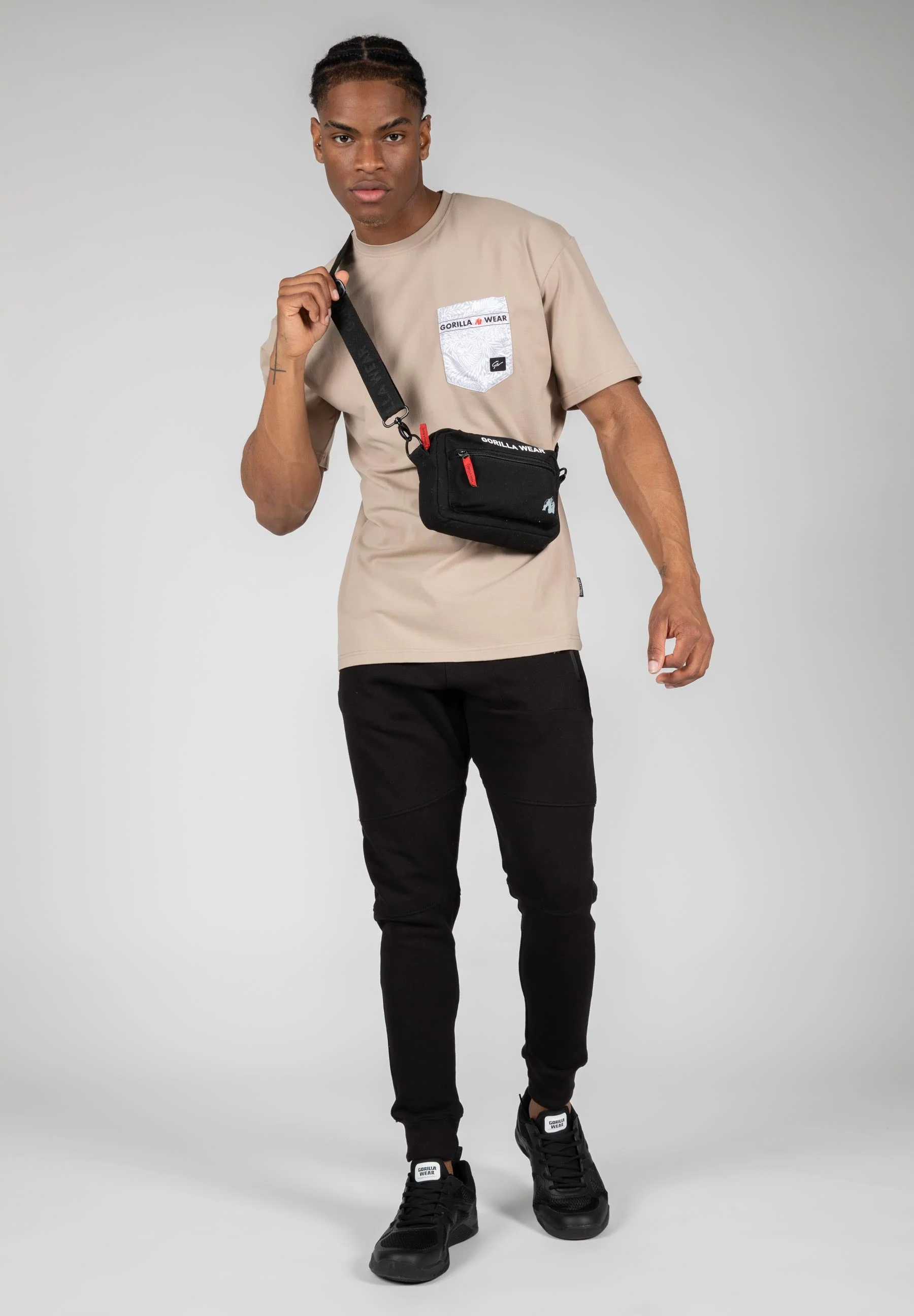Gorilla Wear - Dover Oversized T-Shirt - Beige - Image 4
