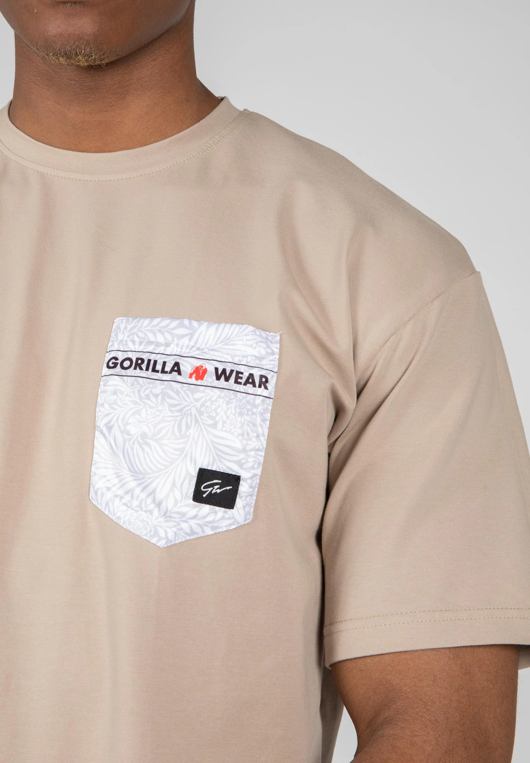 Gorilla Wear - Dover Oversized T-Shirt - Beige - Image 5