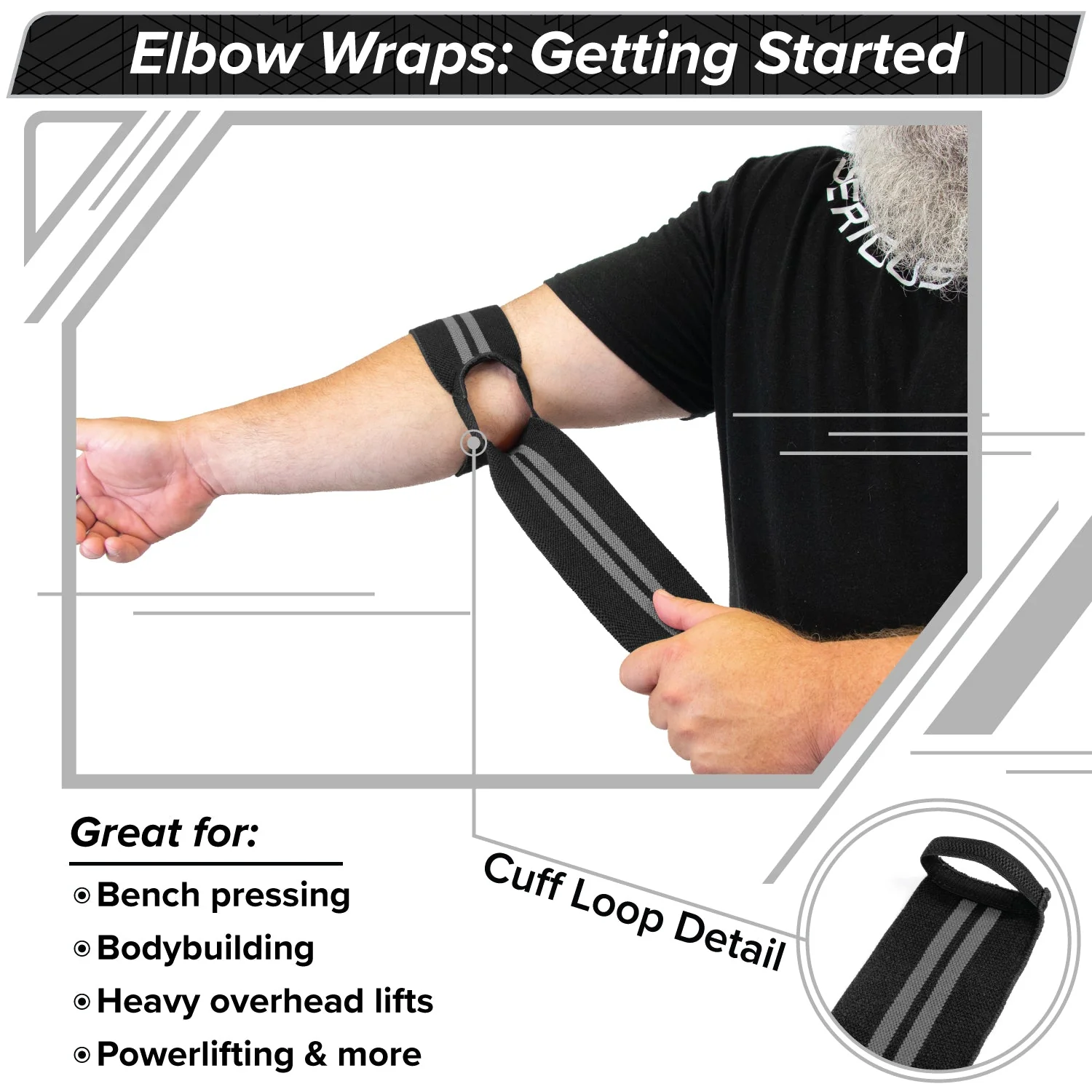 Serious Steel Fitness - Elbow Wraps (Pair) - Image 2