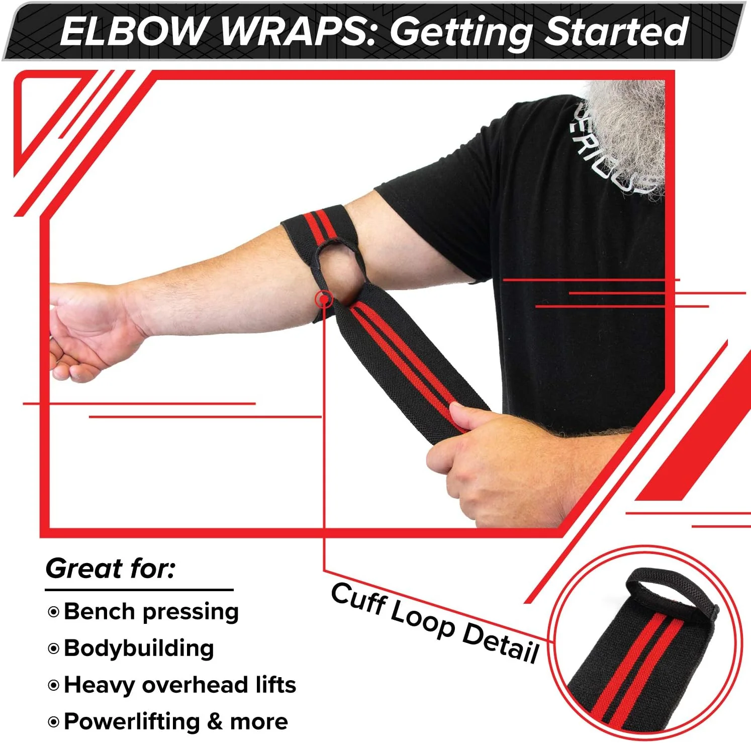 Serious Steel Fitness - Elbow Wraps (Pair) - Image 5